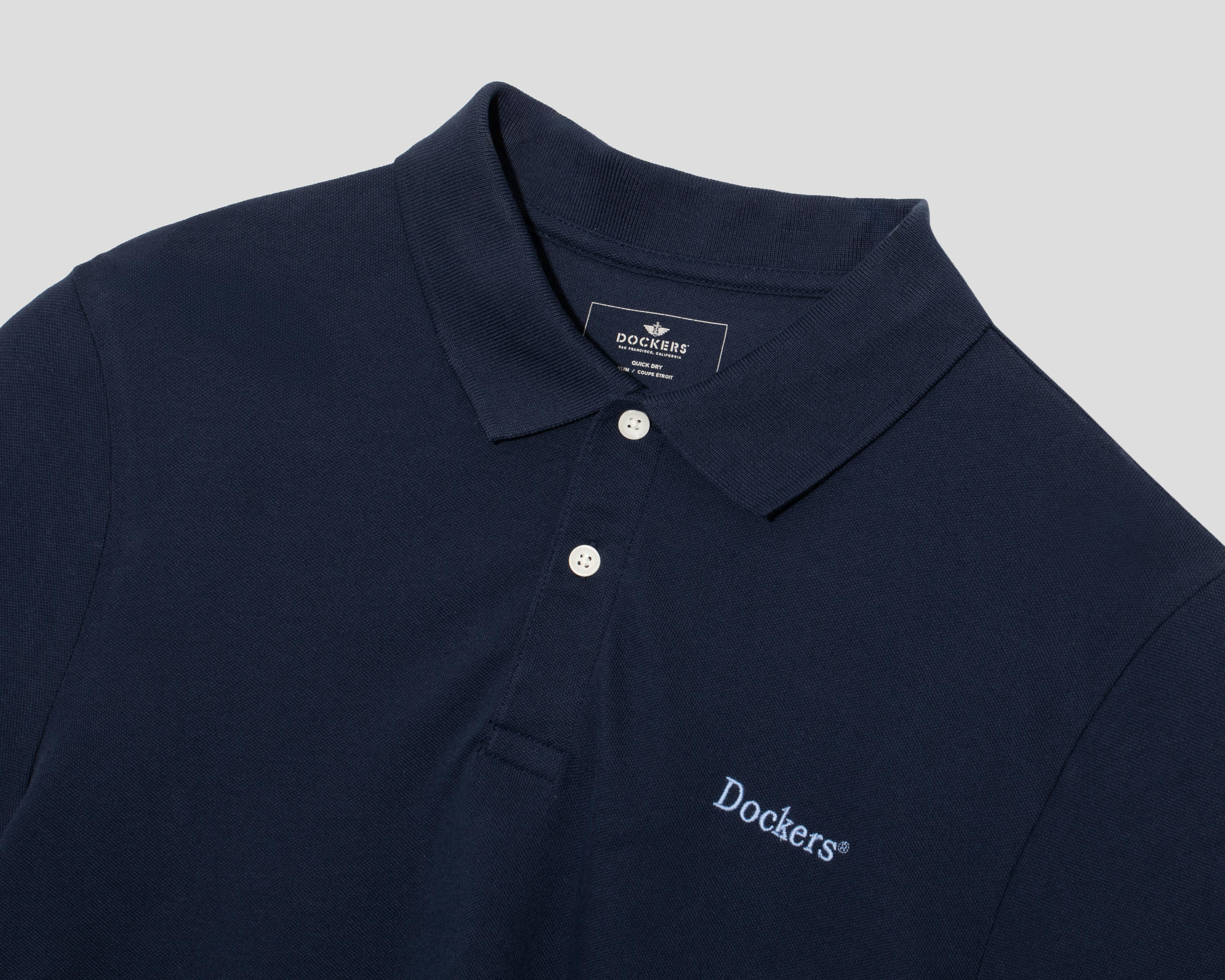Foto 4 pulgar | Playera Polo Dockers Azul Marino para Hombre