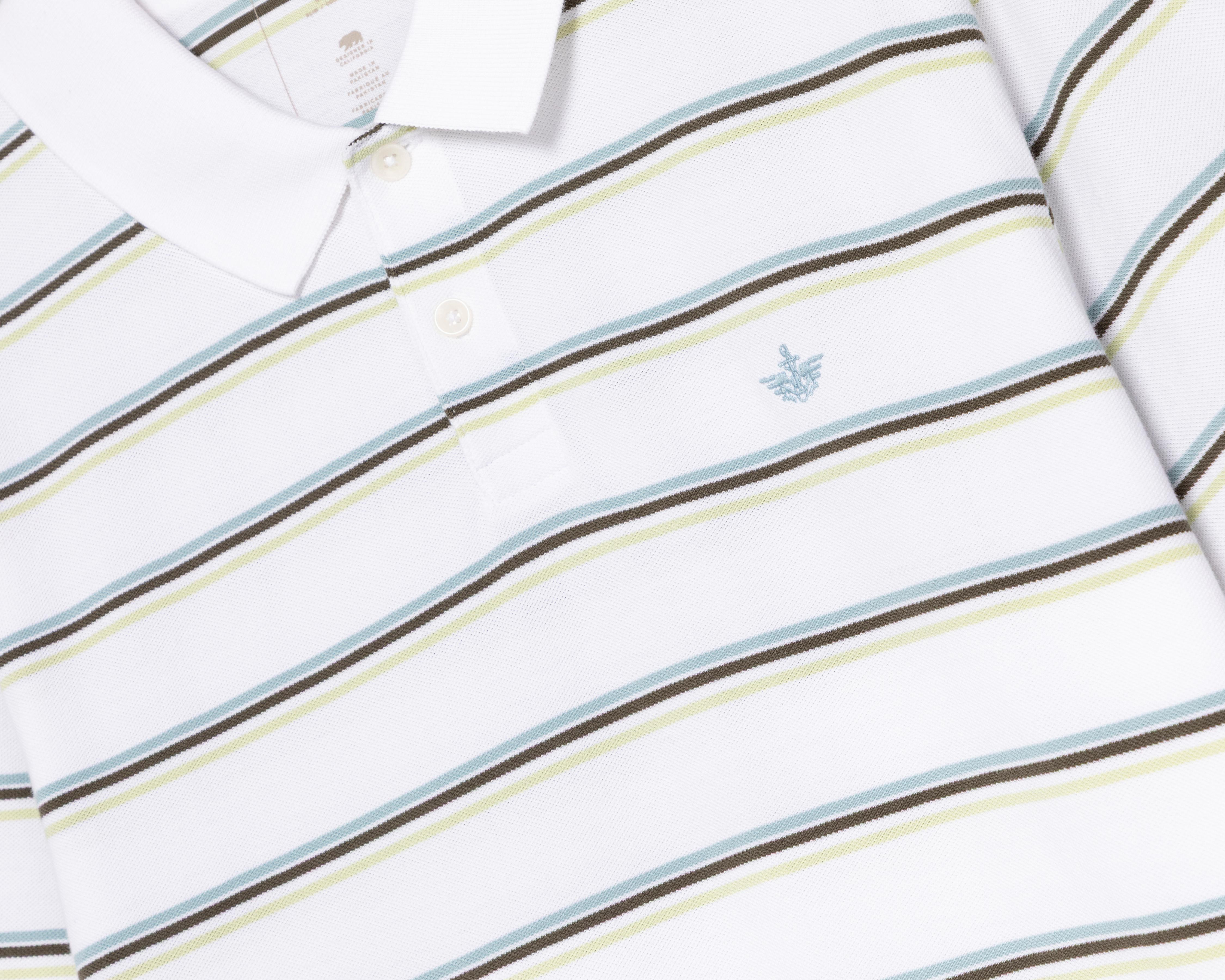 Foto 4 pulgar | Playera Polo Dockers Blanca para Hombre