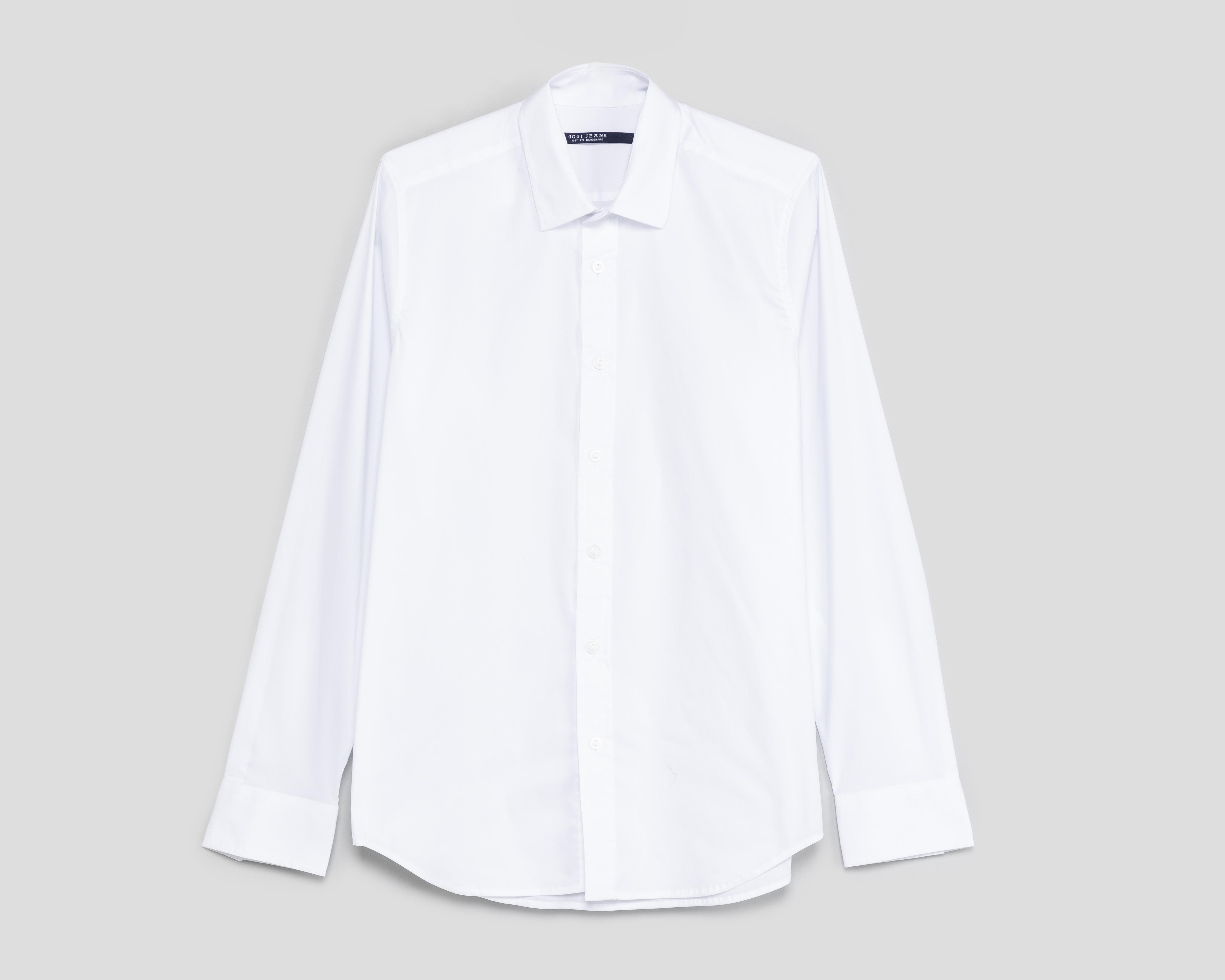 Camisa Casual Oggi Regular Fit Blanca