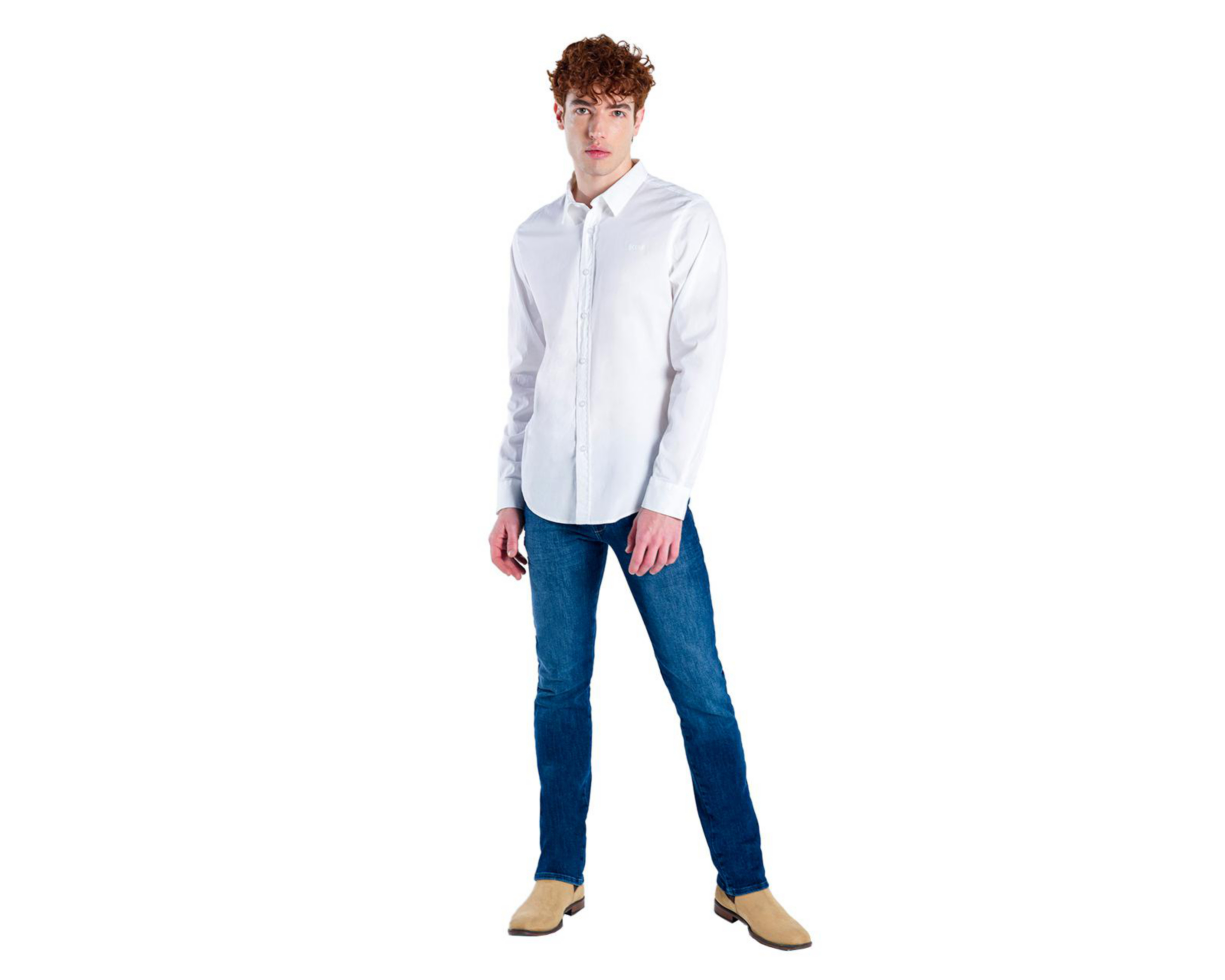 Foto 7 pulgar | Camisa Casual Oggi Regular Fit Blanca