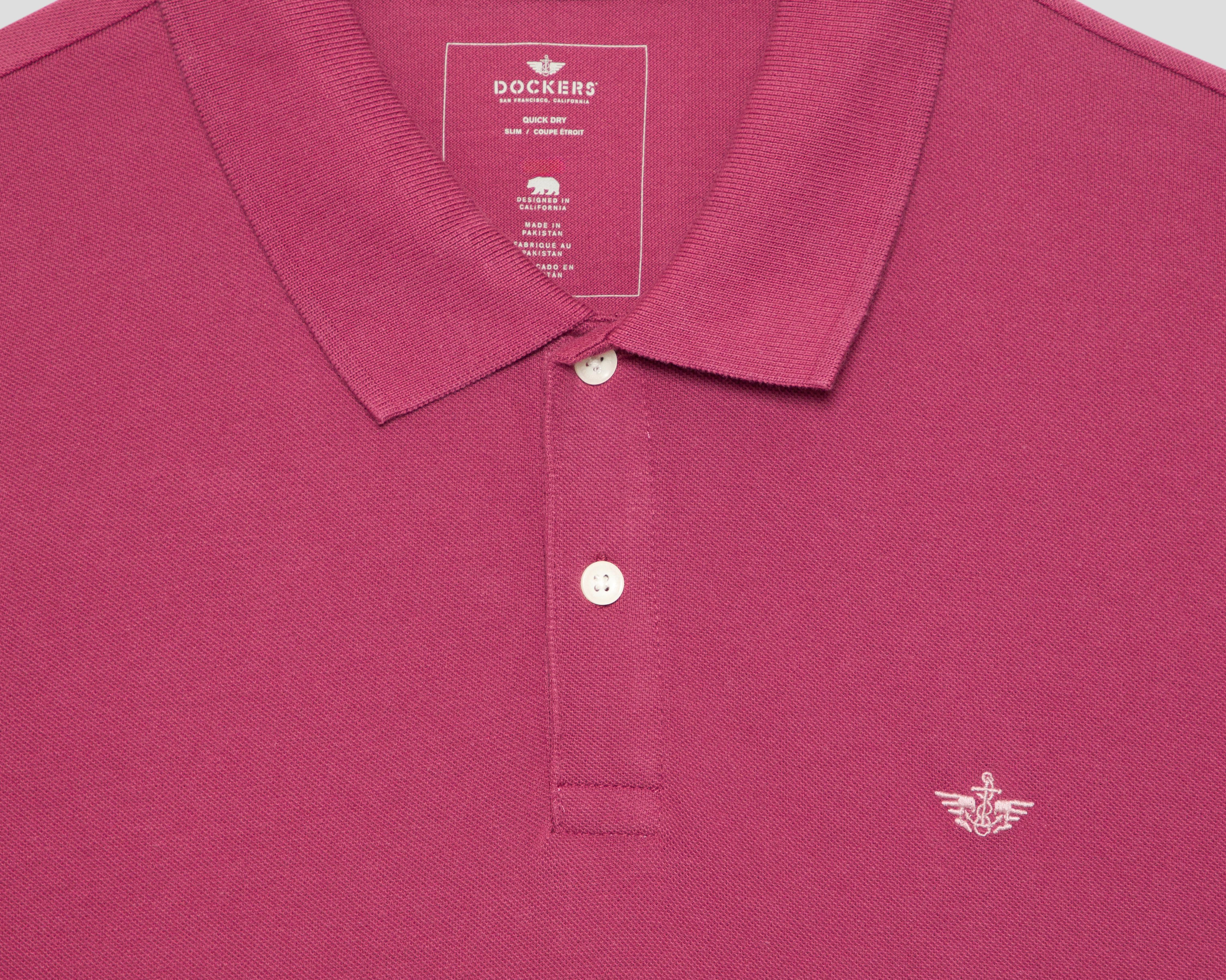 Foto 4 pulgar | Playera Polo Dockers Rosa para Hombre