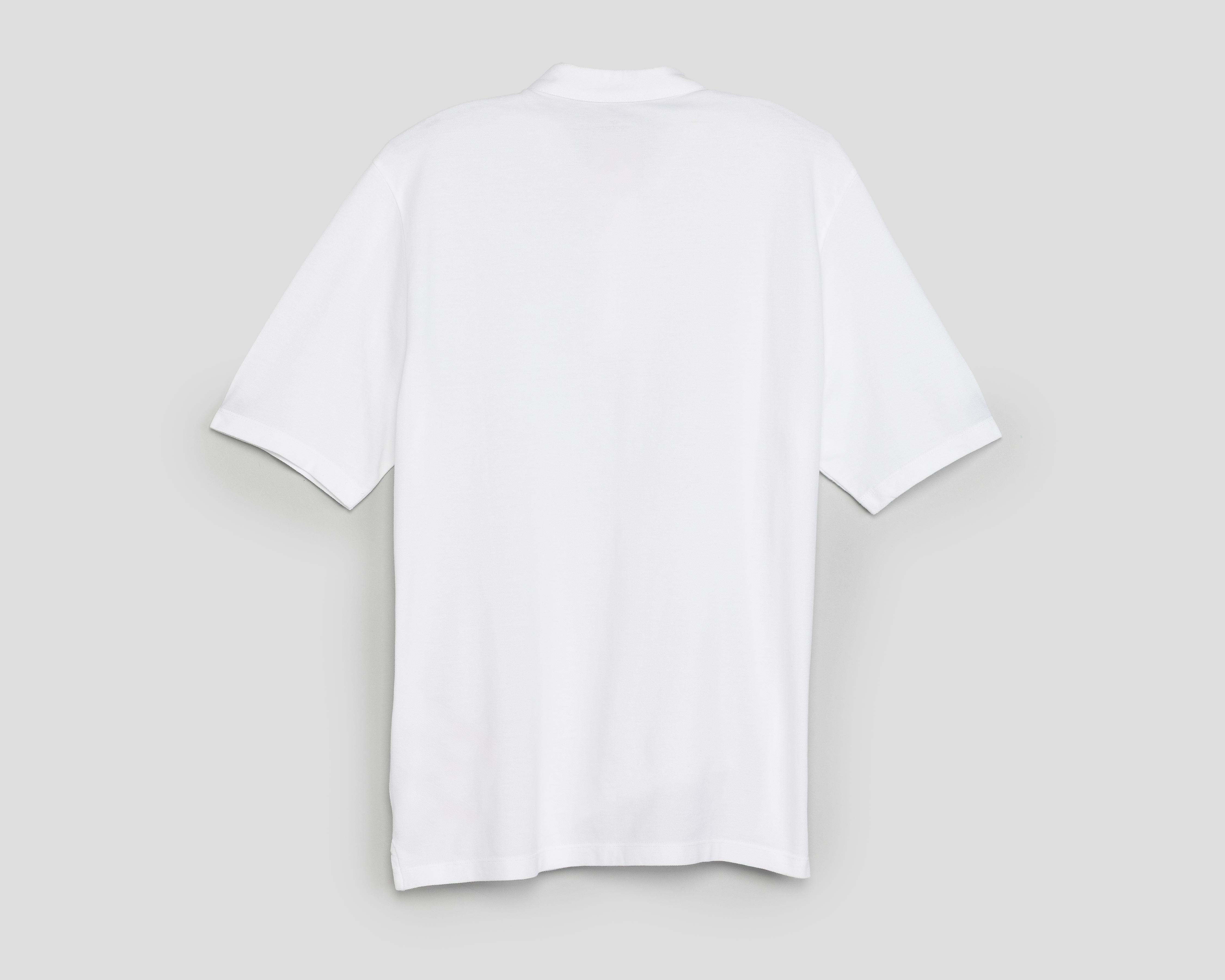 Foto 3 pulgar | Playera Polo Dockers Cuello Mao Blanca para Hombre