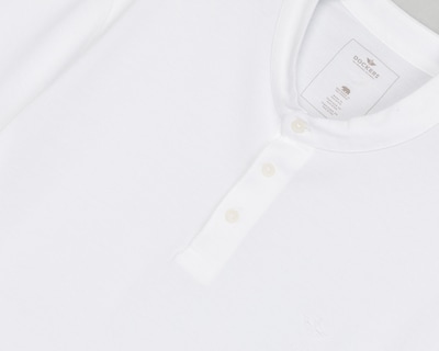 Foto 3 | Playera Polo Dockers Cuello Mao Blanca para Hombre