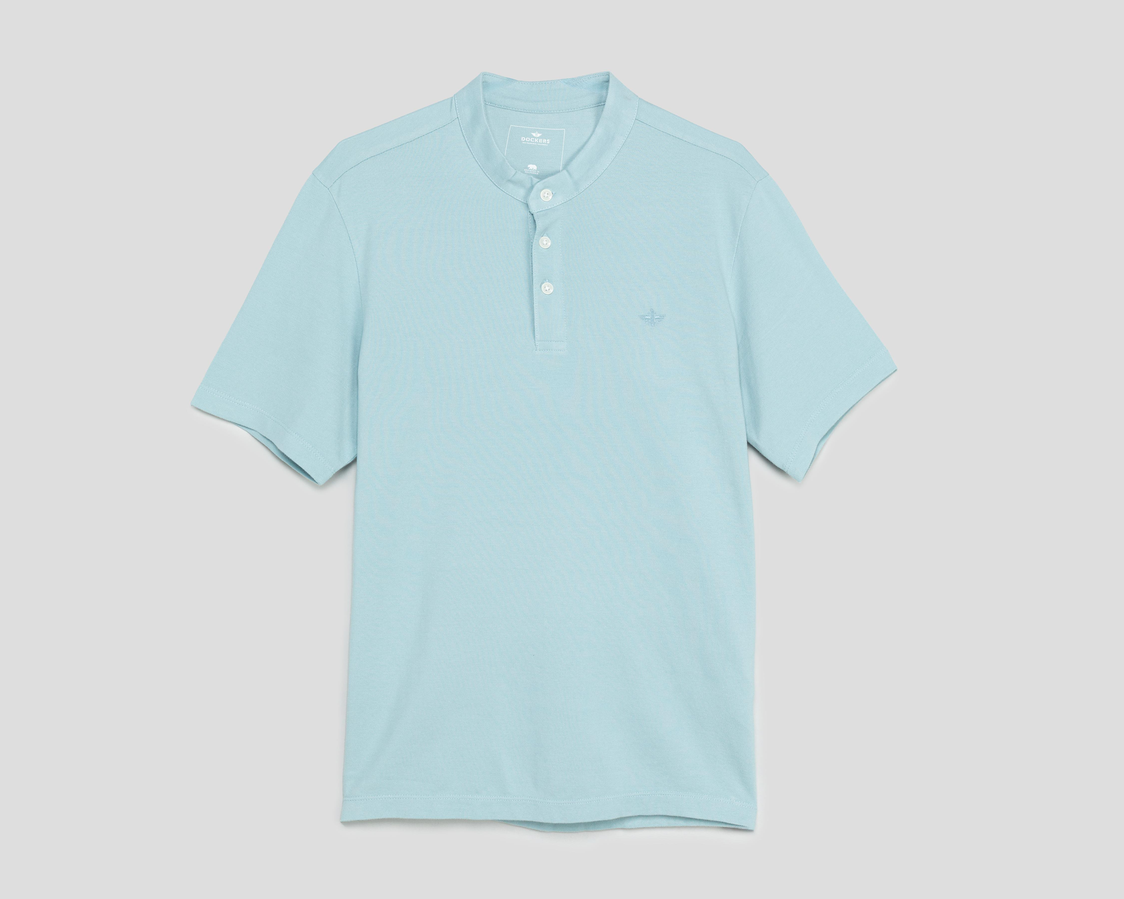 Playera Polo Dockers Cuello Mao Azul para Hombre