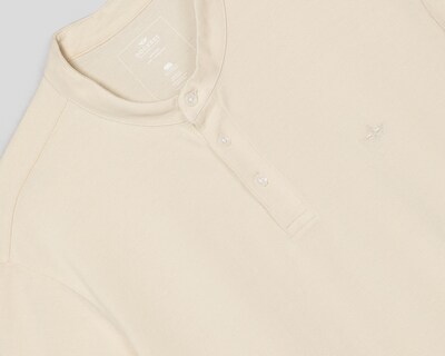 Foto 3 | Playera Polo Dockers Cuello Henley Crema para Hombre