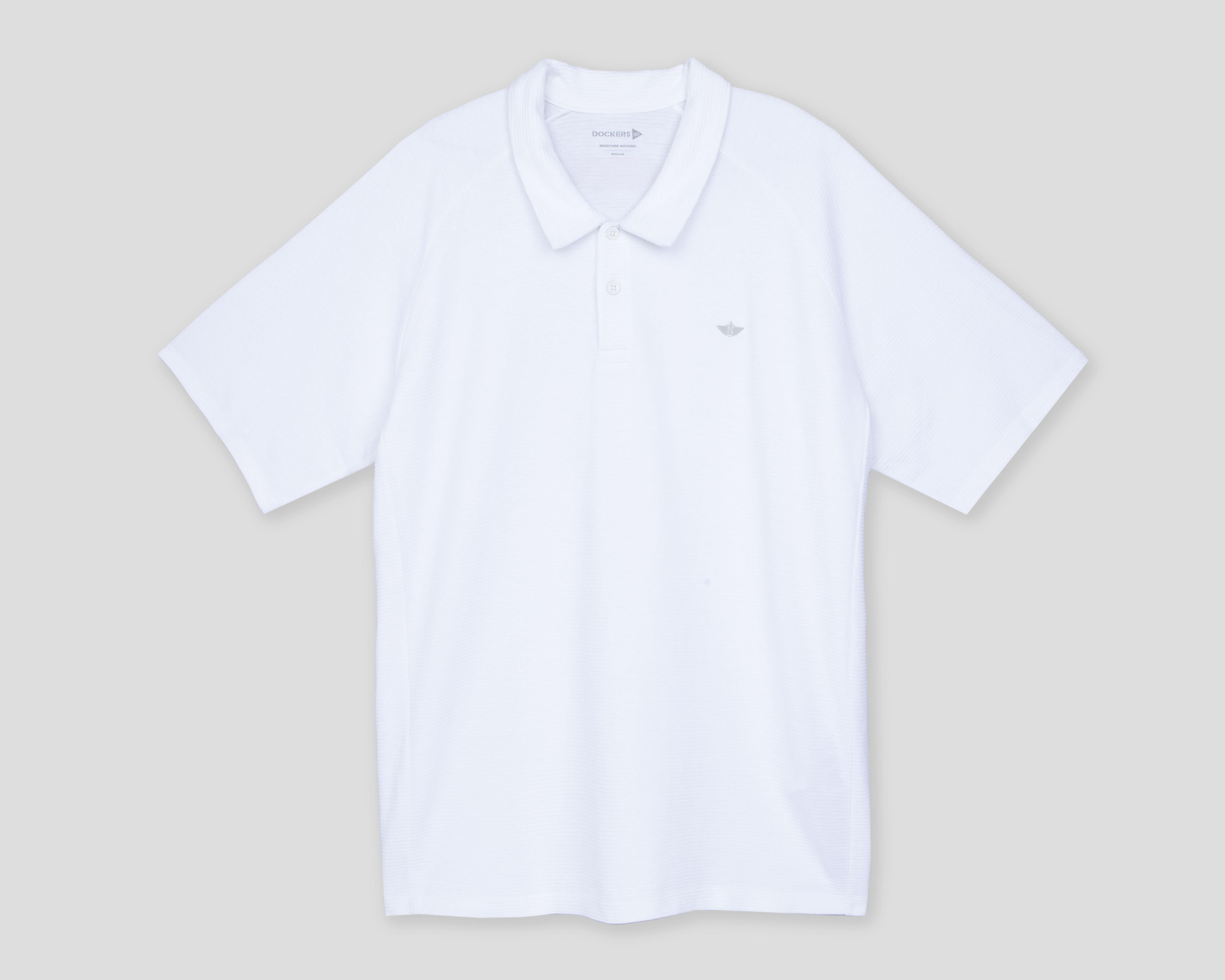 Foto 2 pulgar | Playera Polo Dockers Blanca para Hombre