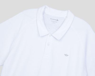 Foto 3 | Playera Polo Dockers Blanca para Hombre