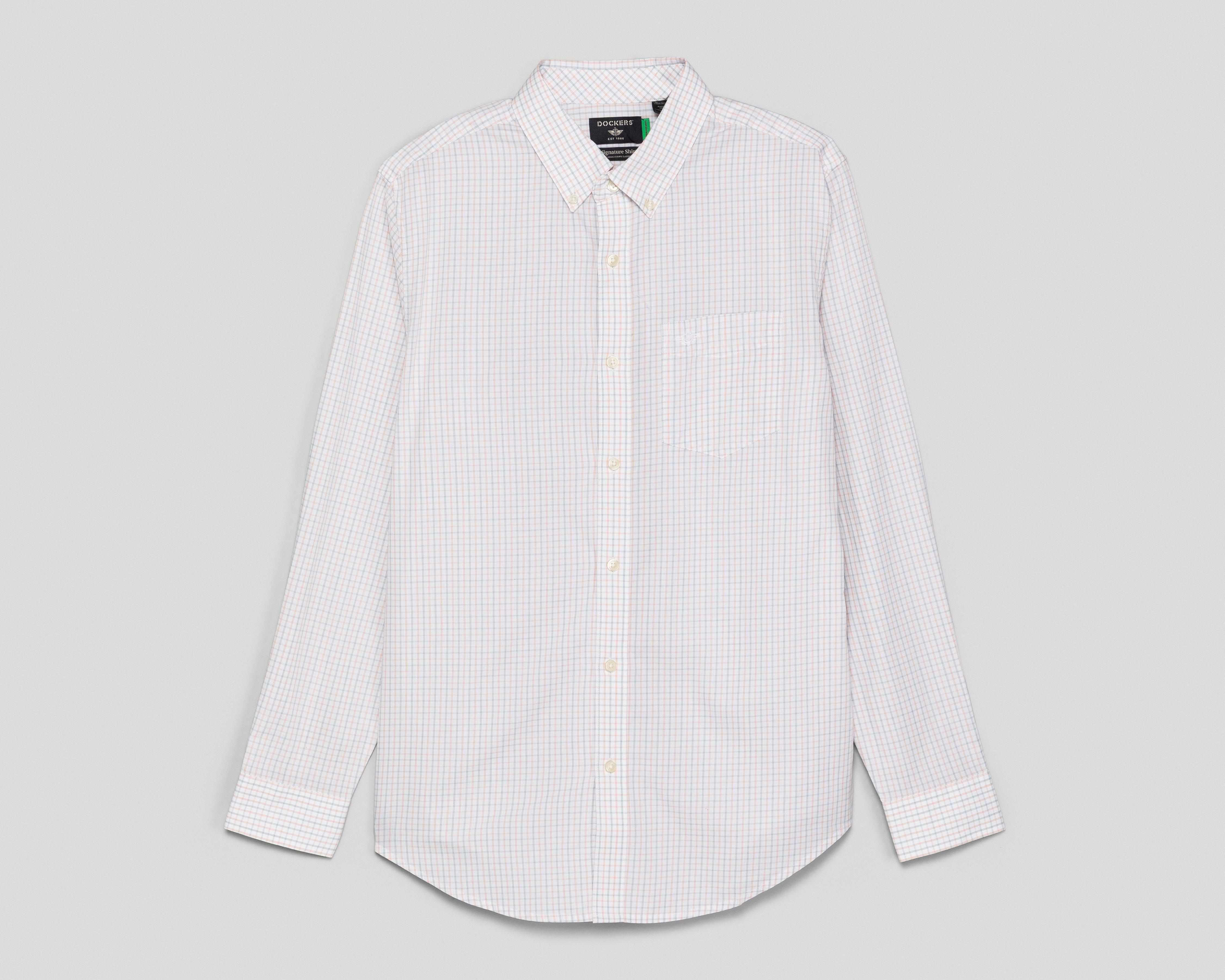 Foto 1 | Camisa Casual de Algodón Dockers Regular a Cuadros para Hombre