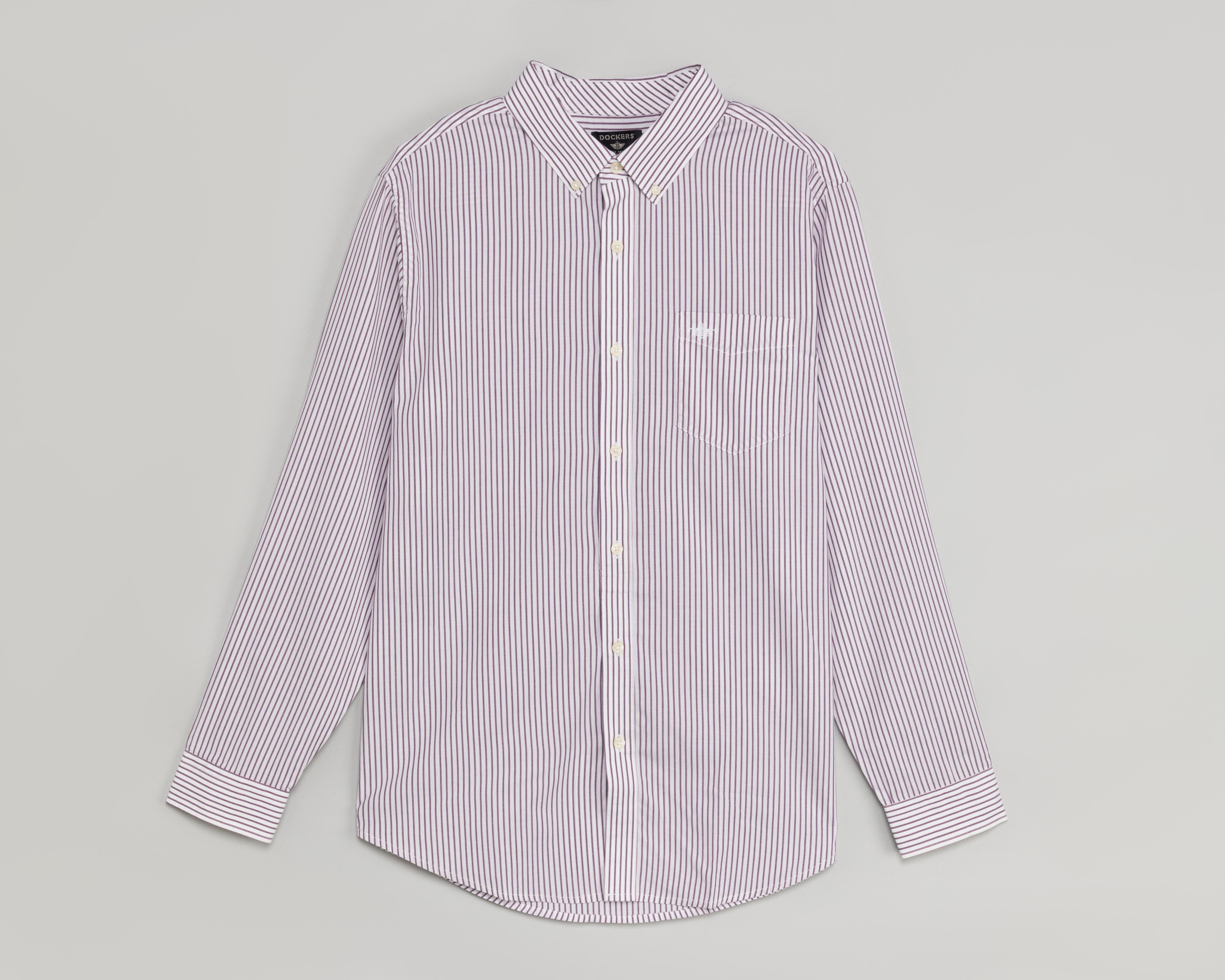 Foto 2 pulgar | Camisa Casual de Algodón Dockers Classic Fit a Rayas para Hombre