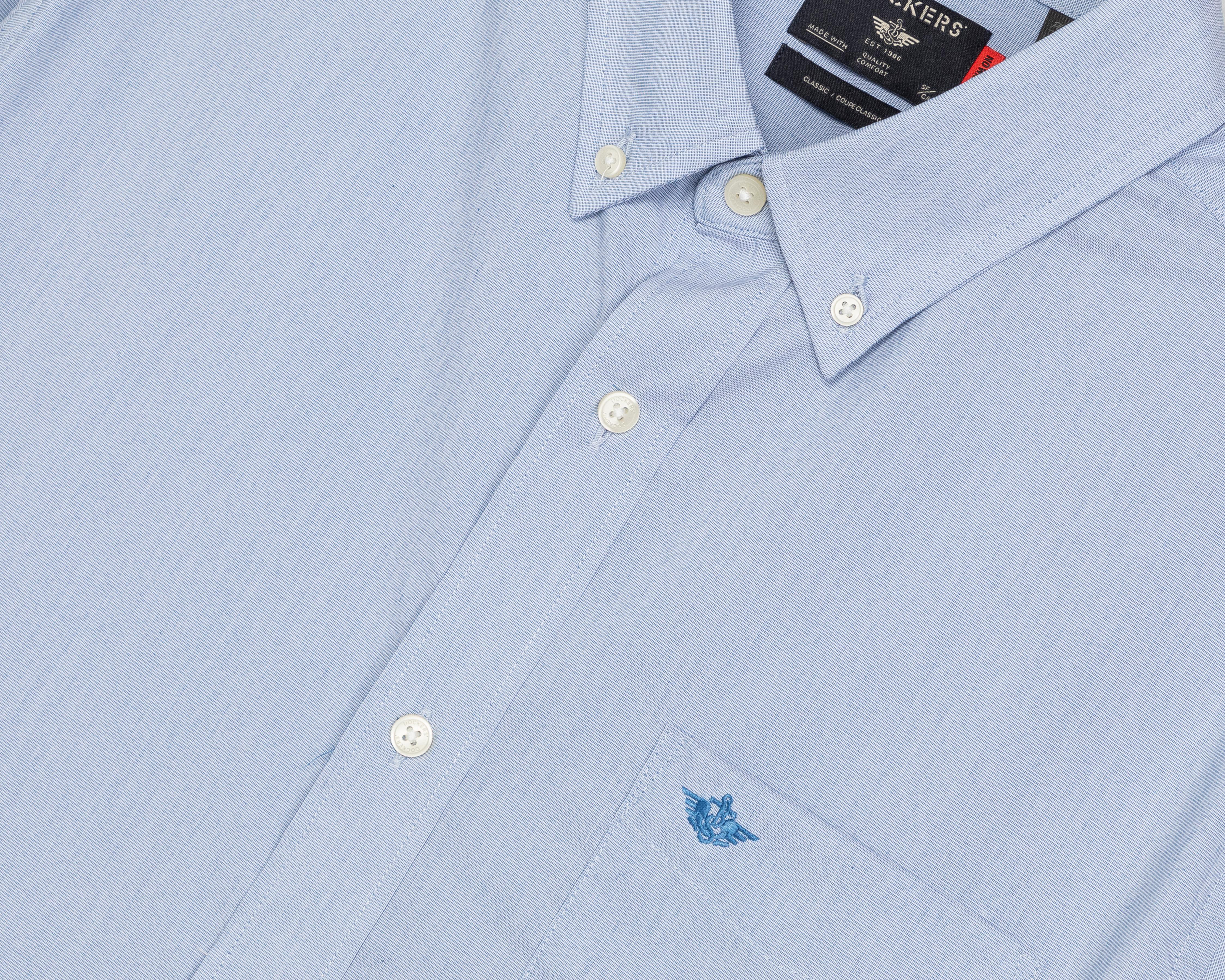 Foto 4 pulgar | Camisa de Vestir Dockers Manga Larga Cuello Americano para Hombre