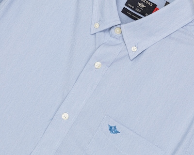 Foto 3 | Camisa de Vestir Dockers Manga Larga Cuello Americano para Hombre
