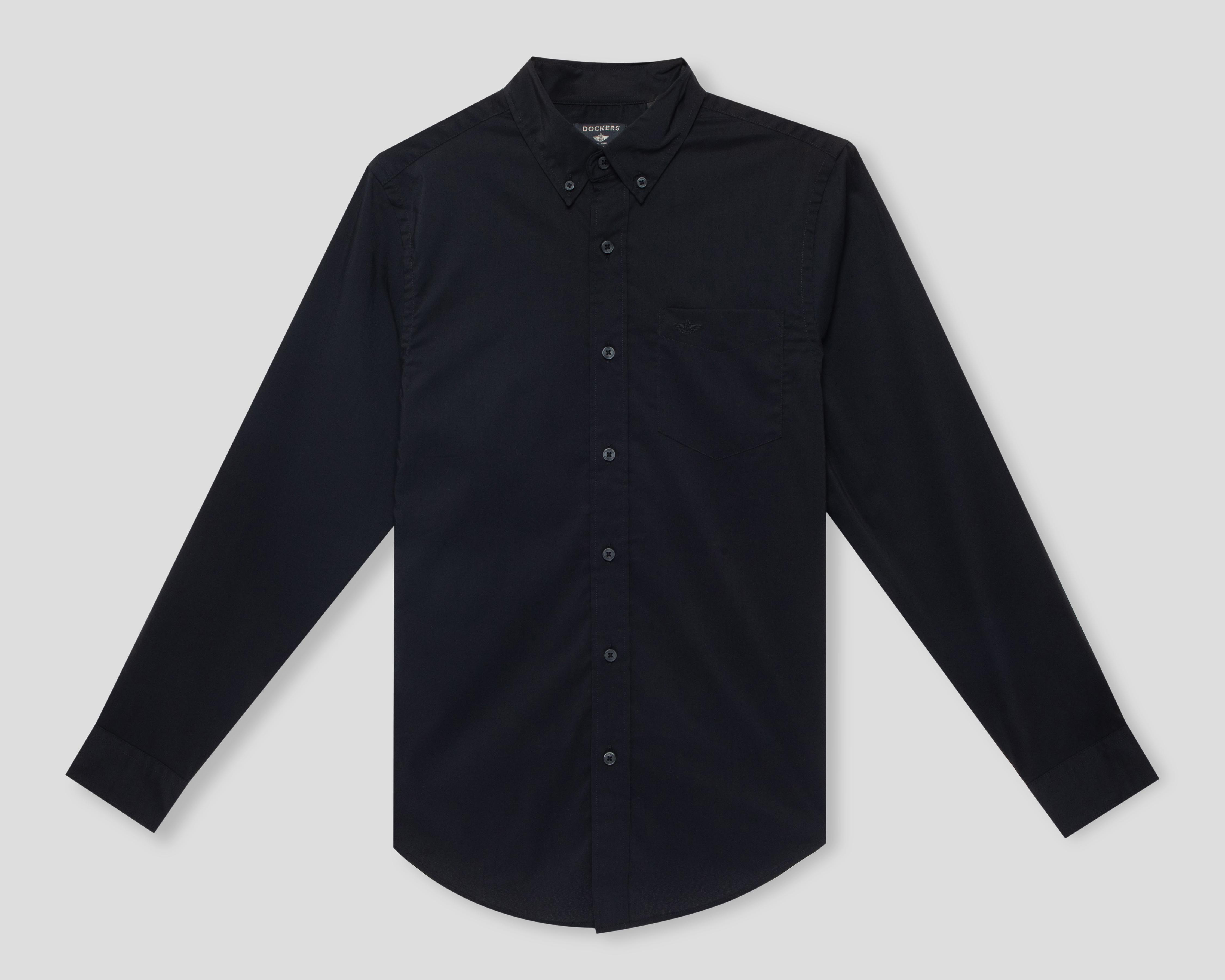 Foto 2 pulgar | Camisa de Vestir de Algodón Dockers Manga Larga Cuello Americano para Hombre