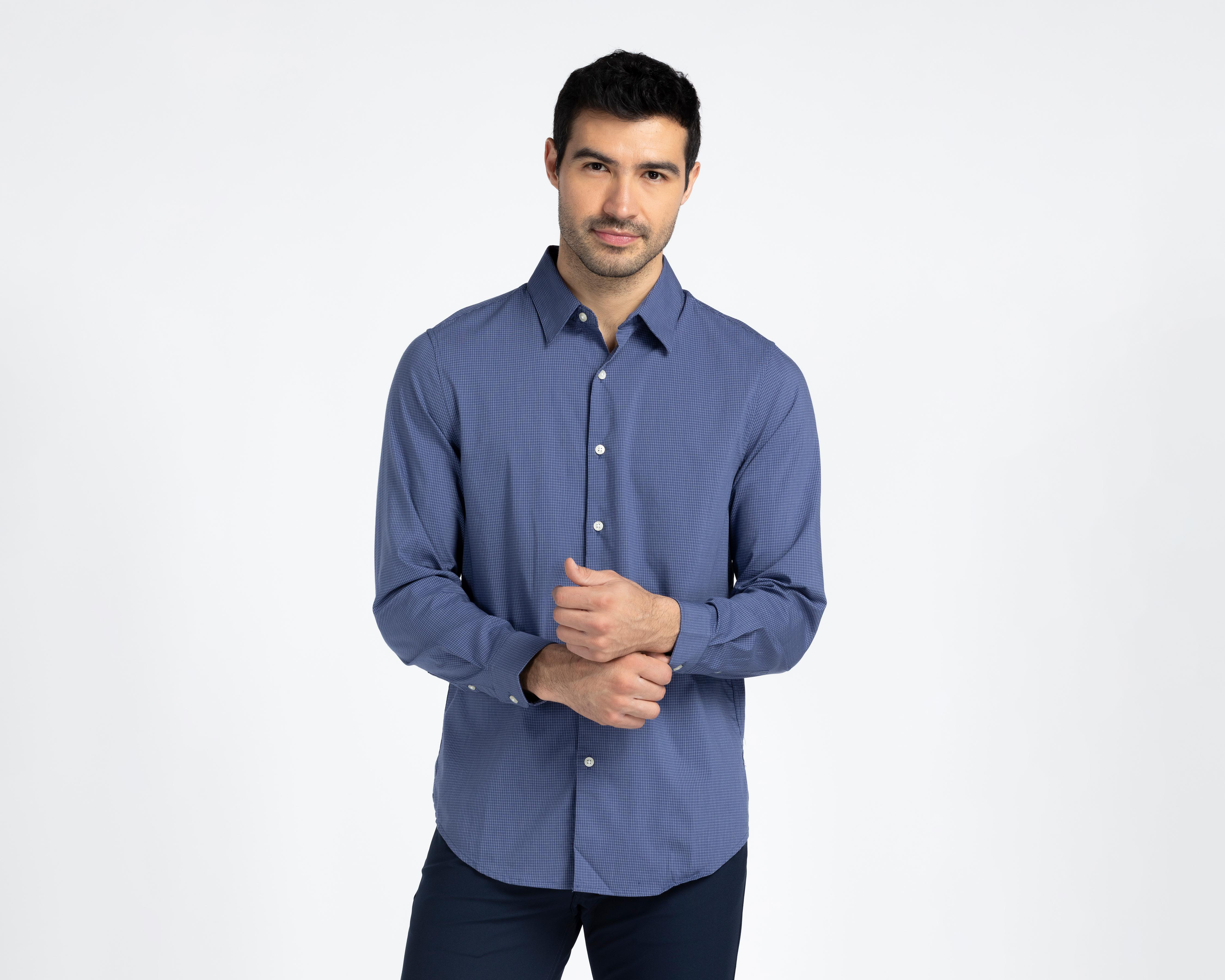 Camisa de Vestir Dockers Manga Larga Cuello Americano para Hombre $1,199