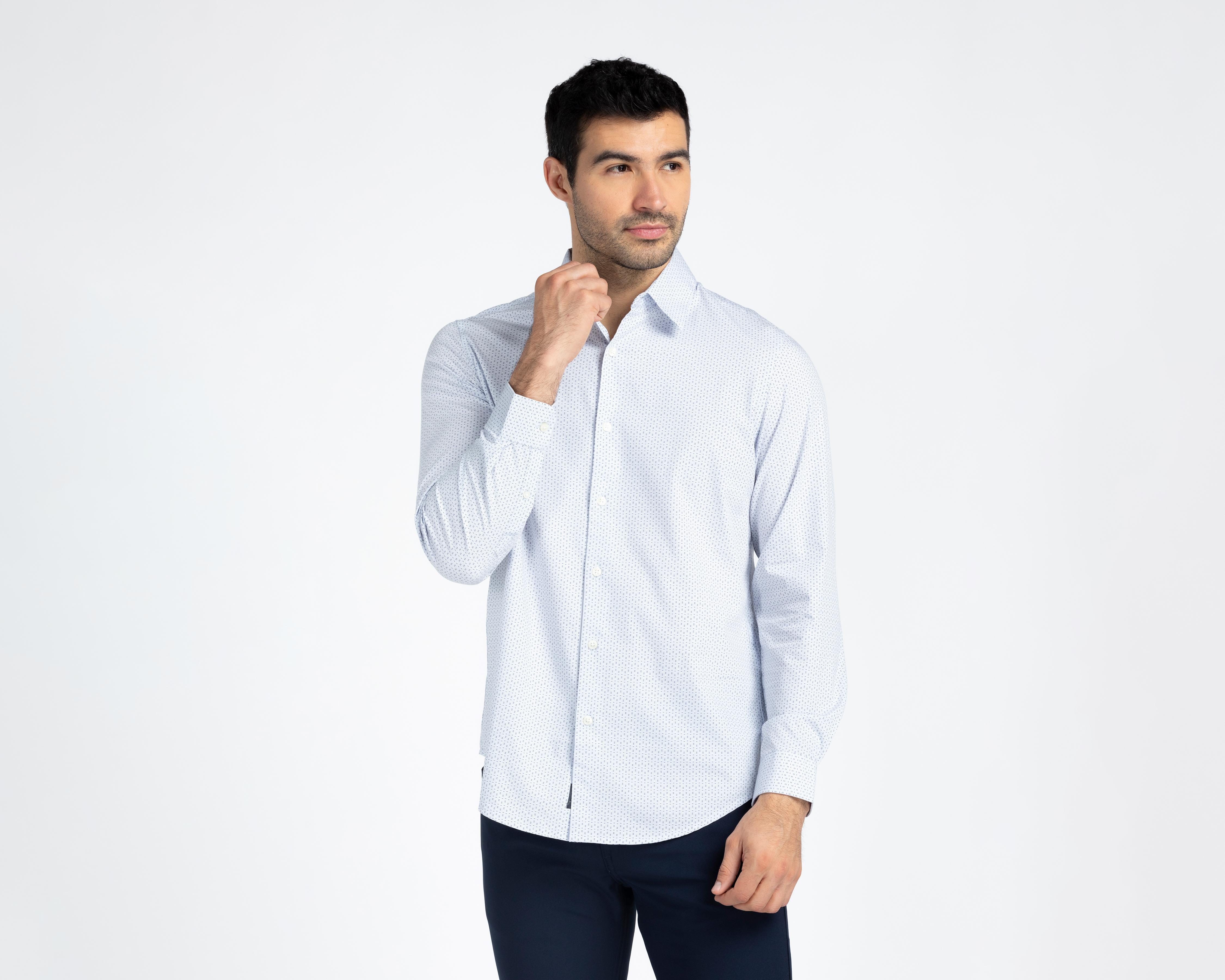 Camisa de Vestir Dockers Manga Larga Cuello Americano para Hombre $1,199