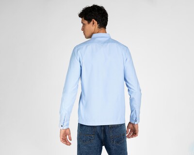 Foto 3 | Camisa de Moda Refill Regular Azul para Hombre