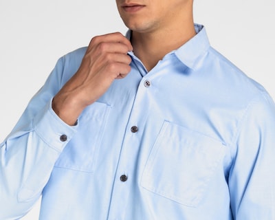 Foto 4 | Camisa de Moda Refill Regular Azul para Hombre