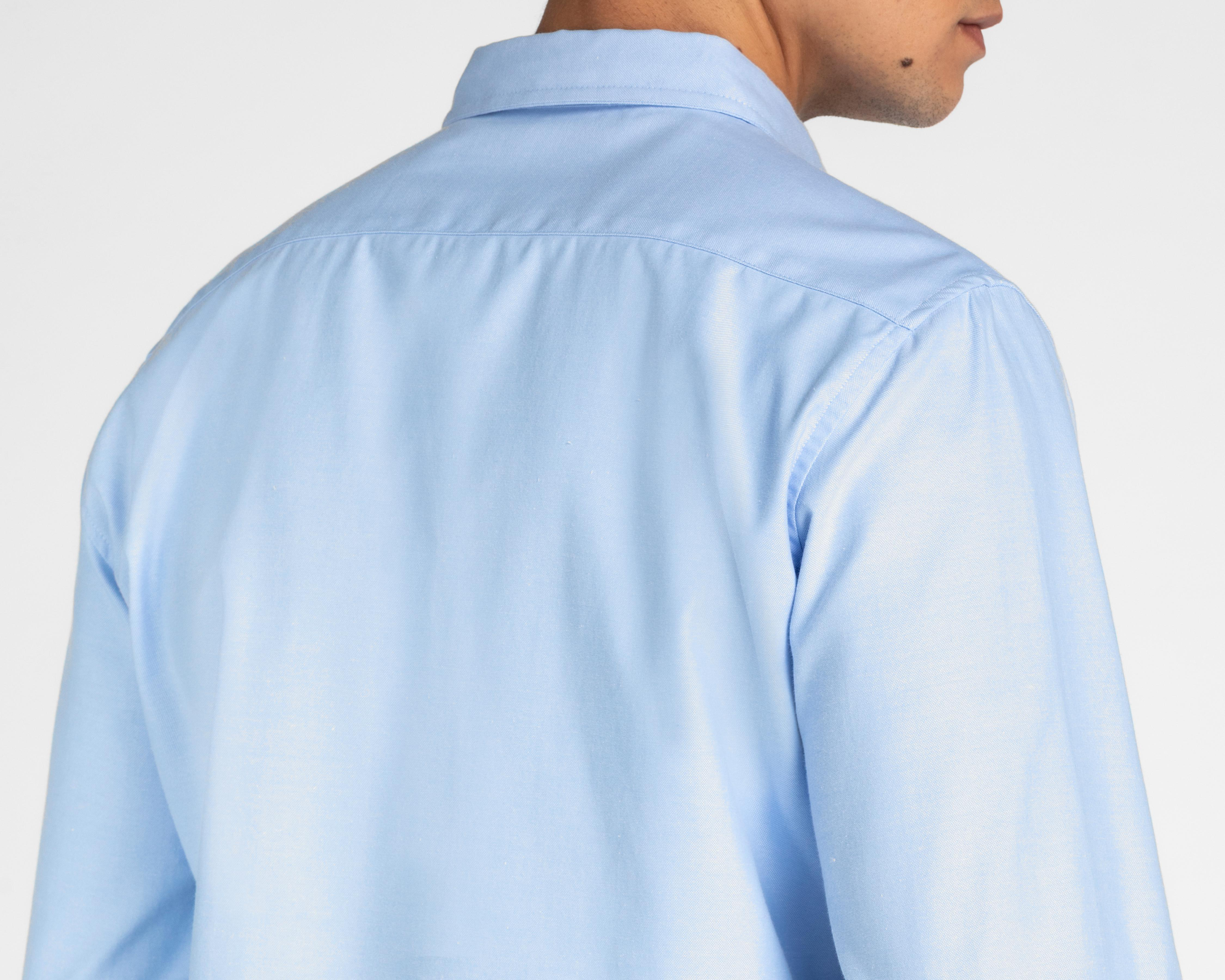 Foto 6 pulgar | Camisa de Moda Refill Regular Azul para Hombre