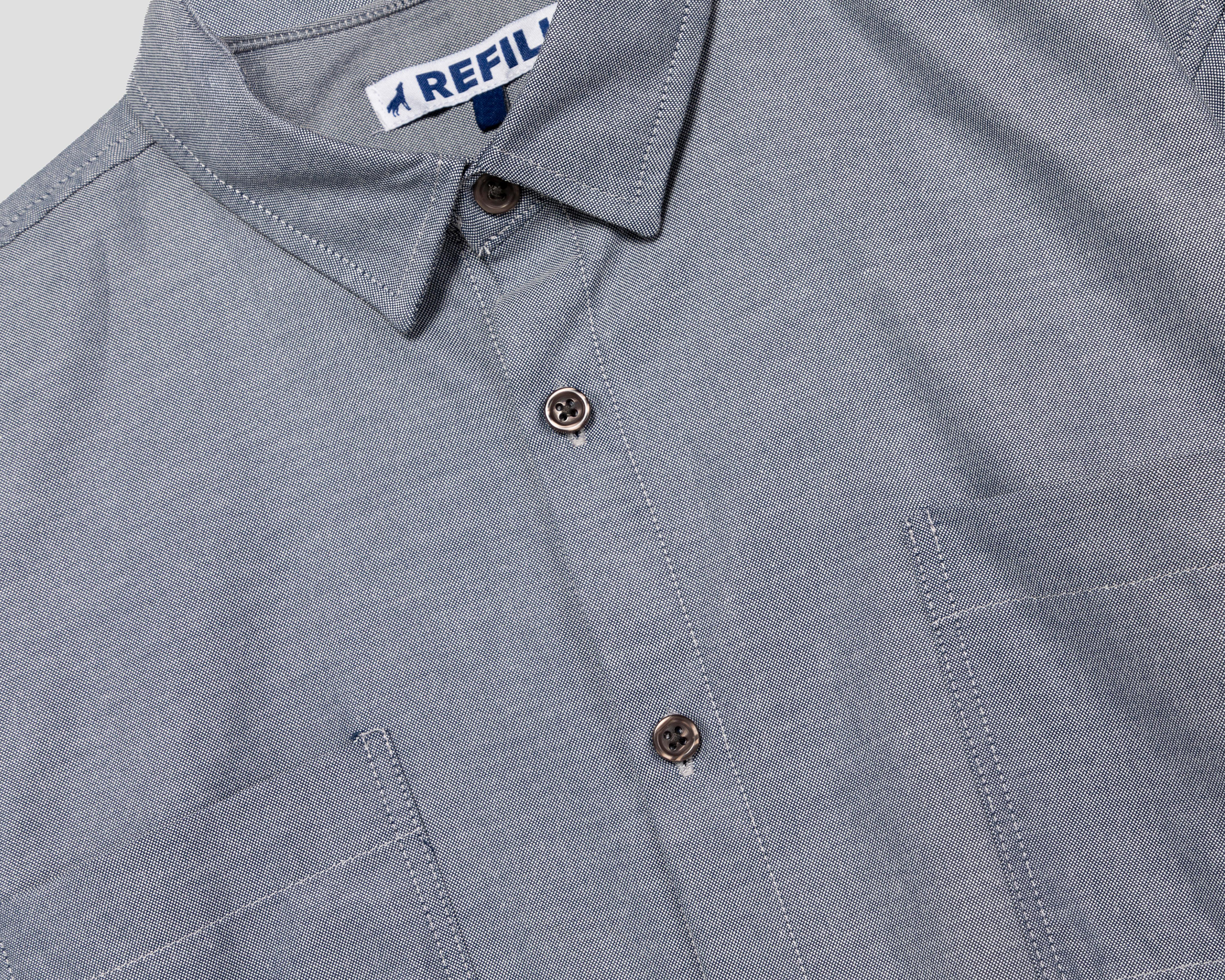 Foto 3 | Camisa de Moda Refill Regular Fit Azul