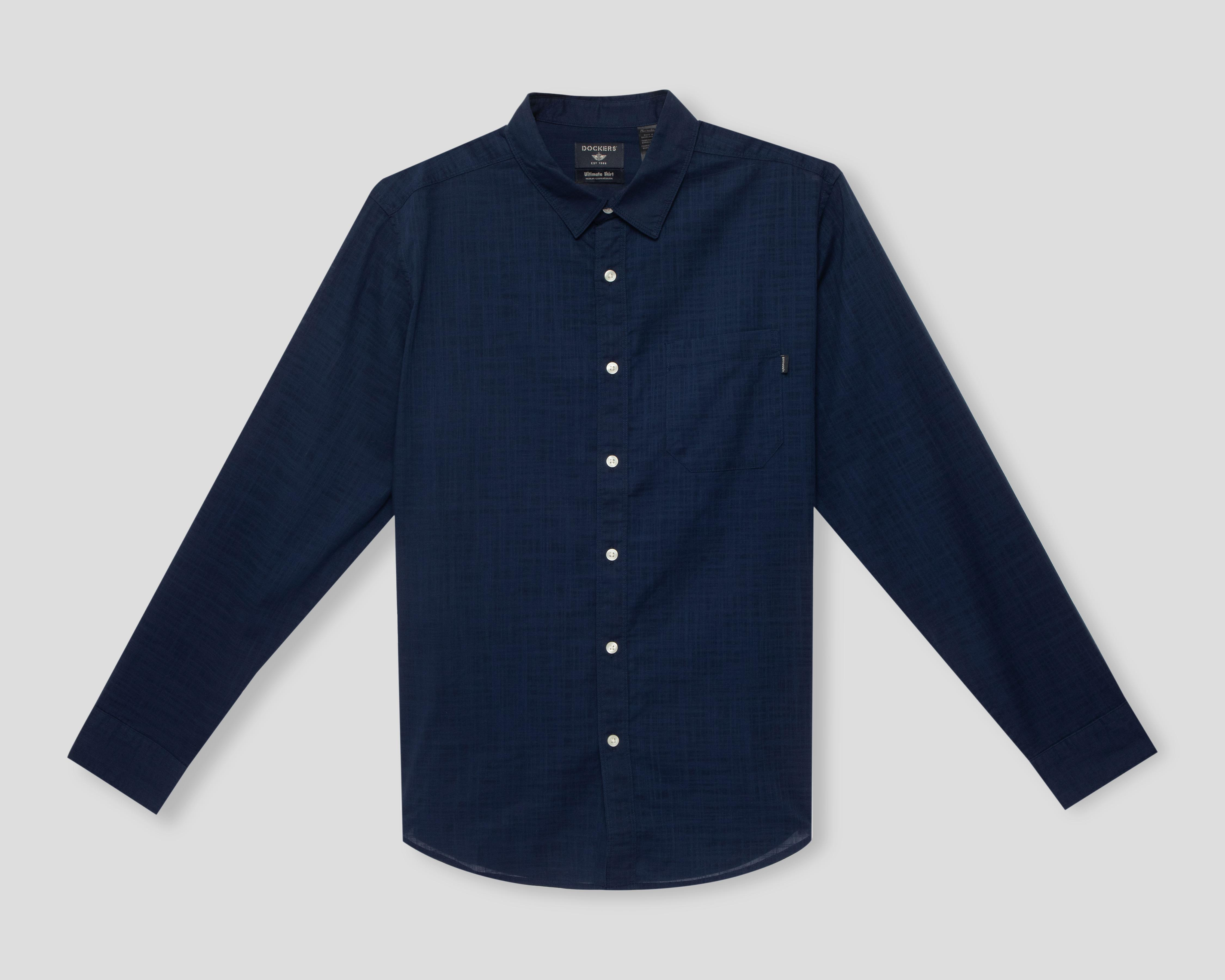 Foto 1 | Camisa Casual de Algodón Dockers Regular Fit Lisa para Hombre