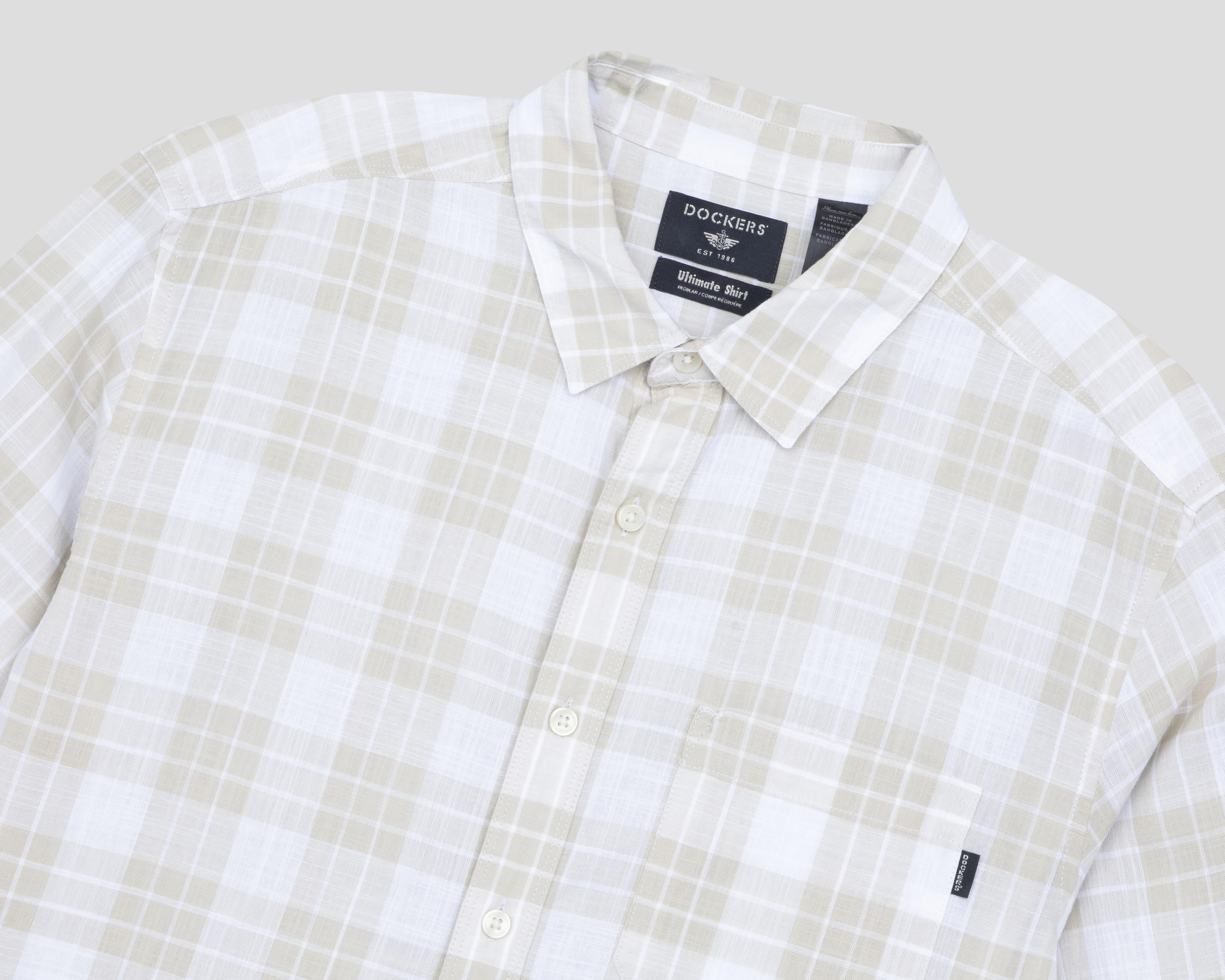 Foto 4 pulgar | Camisa Casual de Algodón Dockers Regular a Cuadros para Hombre