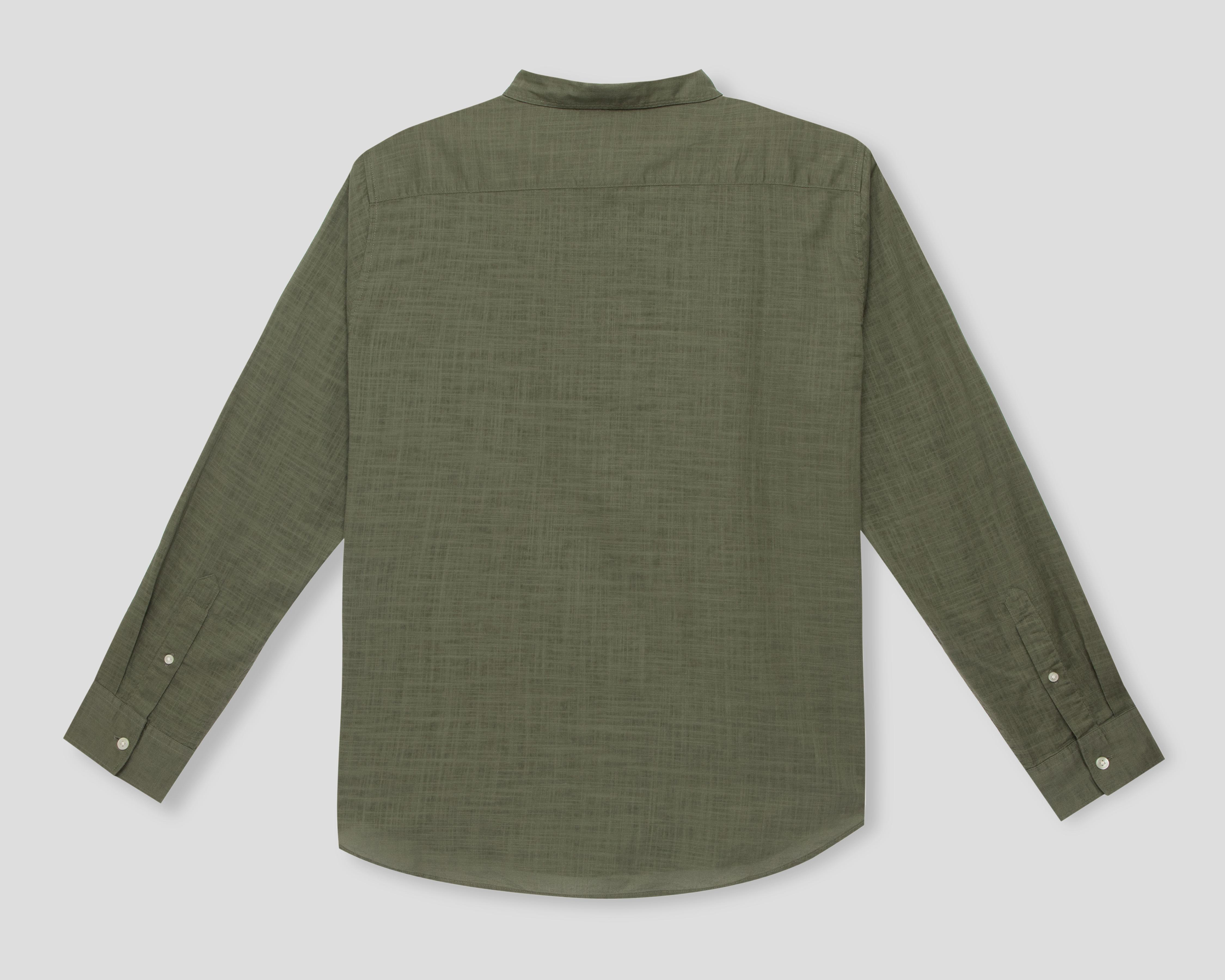 Foto 3 pulgar | Camisa de Vestir de Algodón Dockers Manga Larga Cuello Americano para Hombre