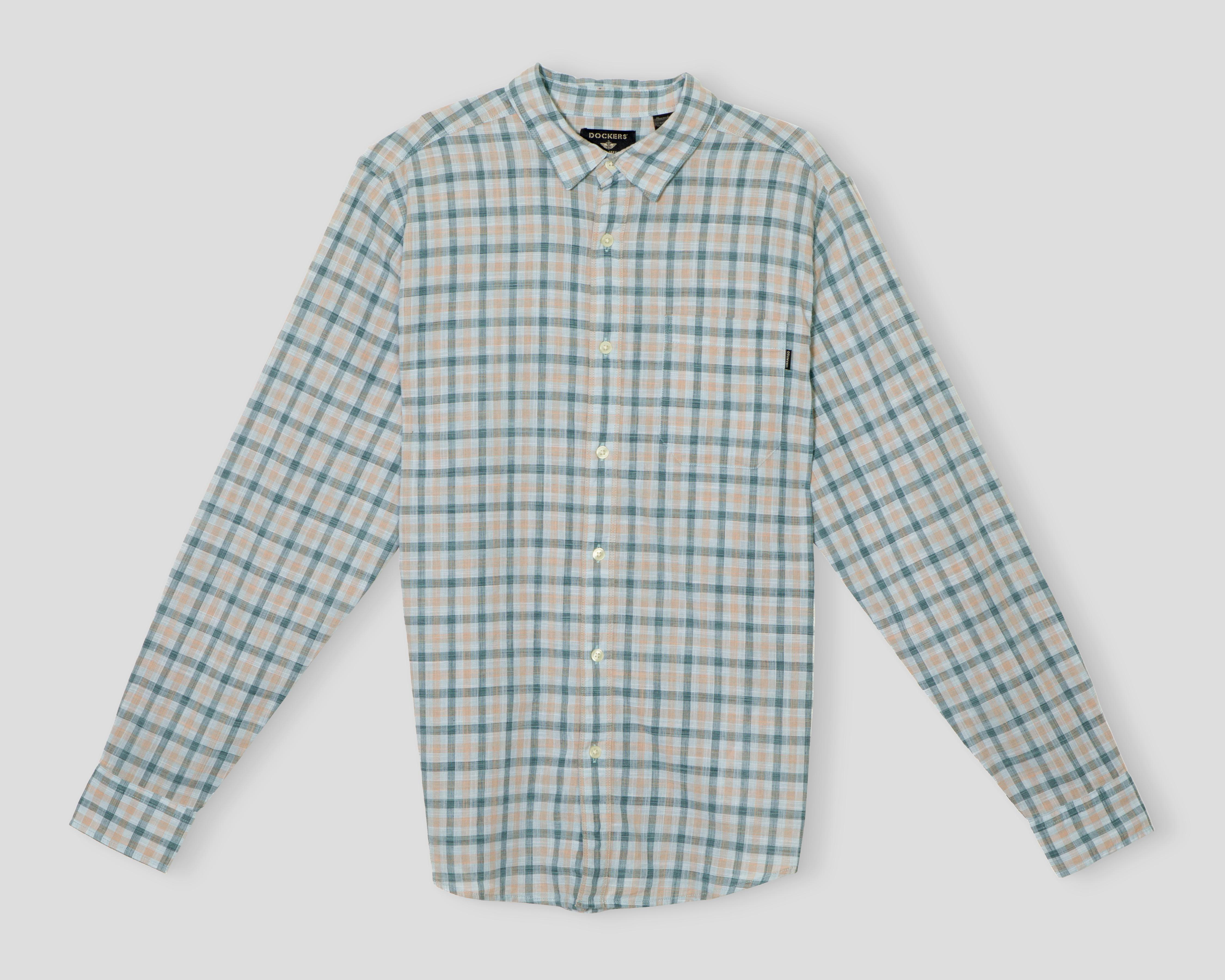 Foto 2 pulgar | Camisa Casual de Algodón Dockers  Slim a Cuadros para Hombre