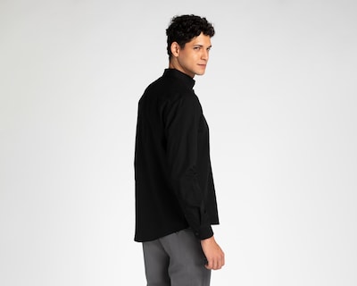 Foto 2 | Camisa Casual Porto Sur Regular Negra para Hombre