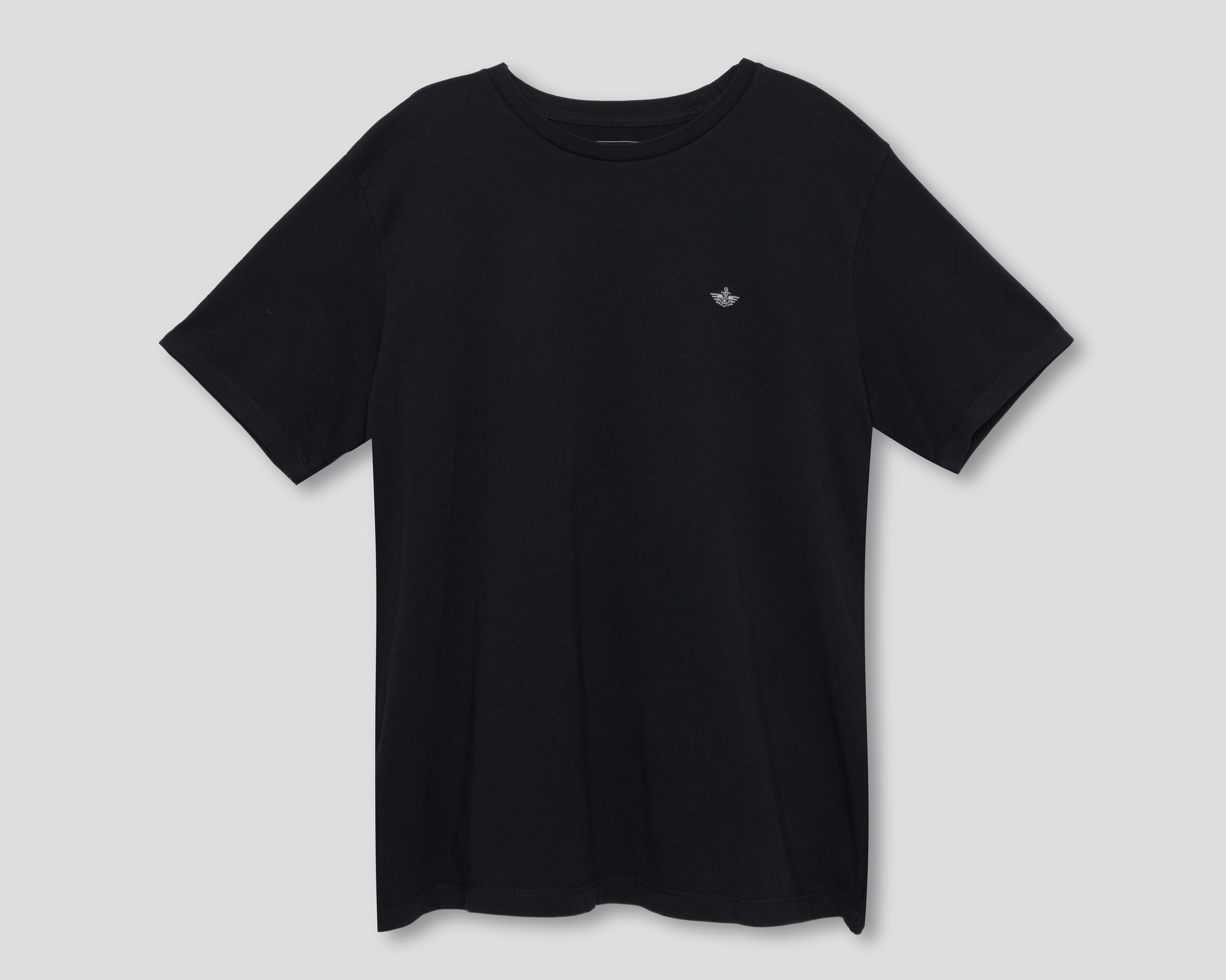 Foto 2 pulgar | Playera de Cuello Redondo Dockers Negro para Hombre