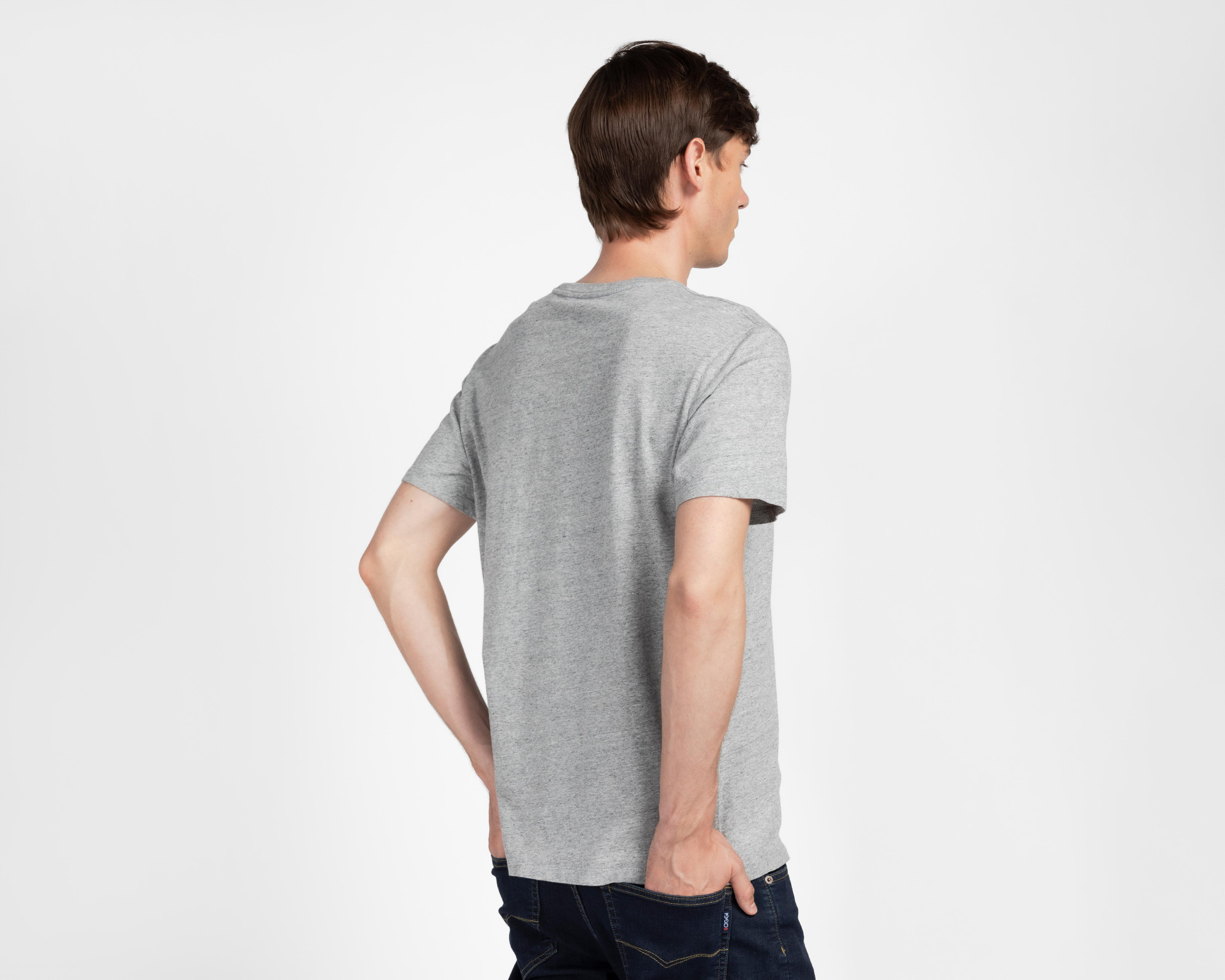 Foto 3 pulgar | Playera de Cuello Redondo Dockers Gris para Hombre