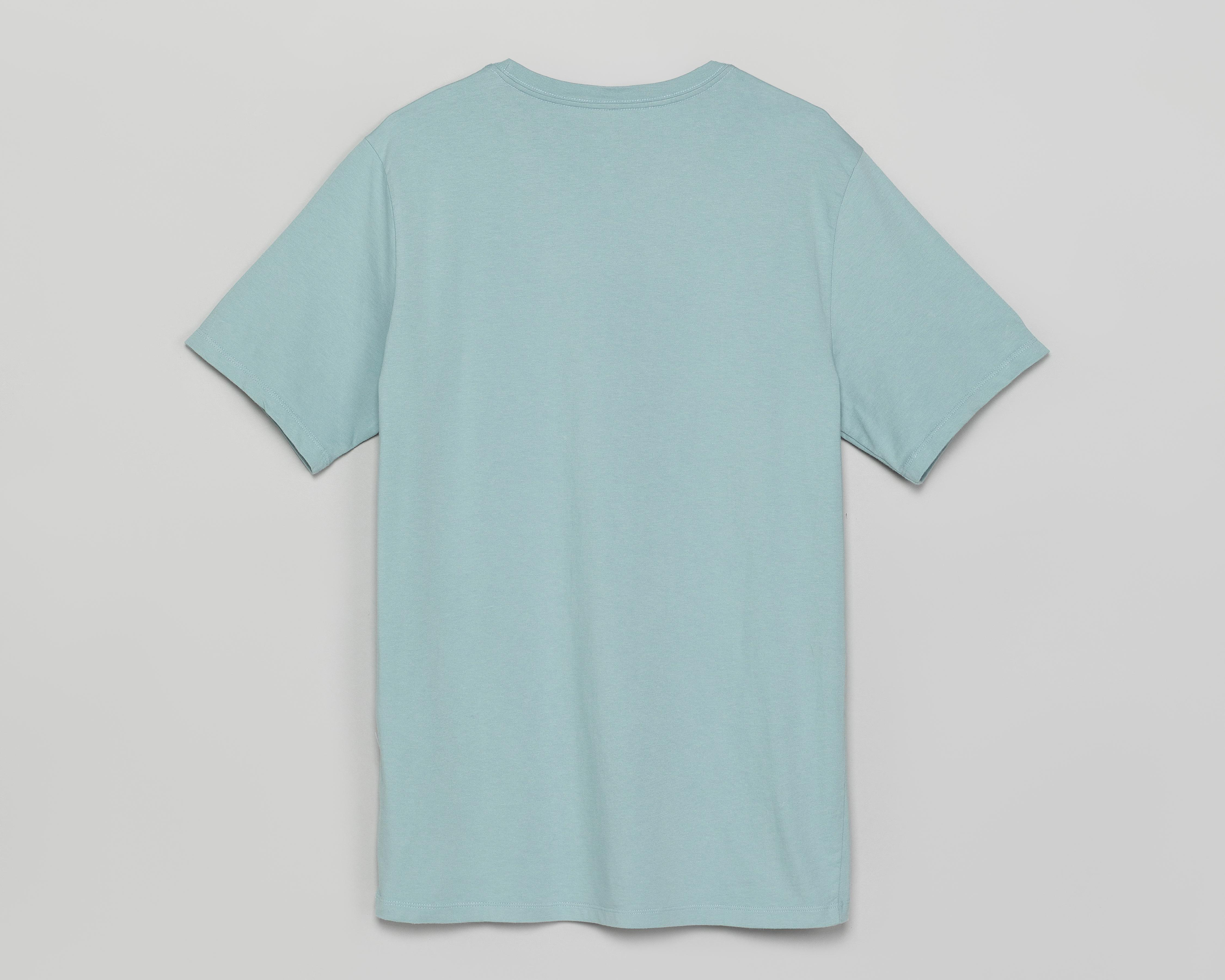Foto 3 pulgar | Playera de Cuello Redondo Azul Dockers para Hombre
