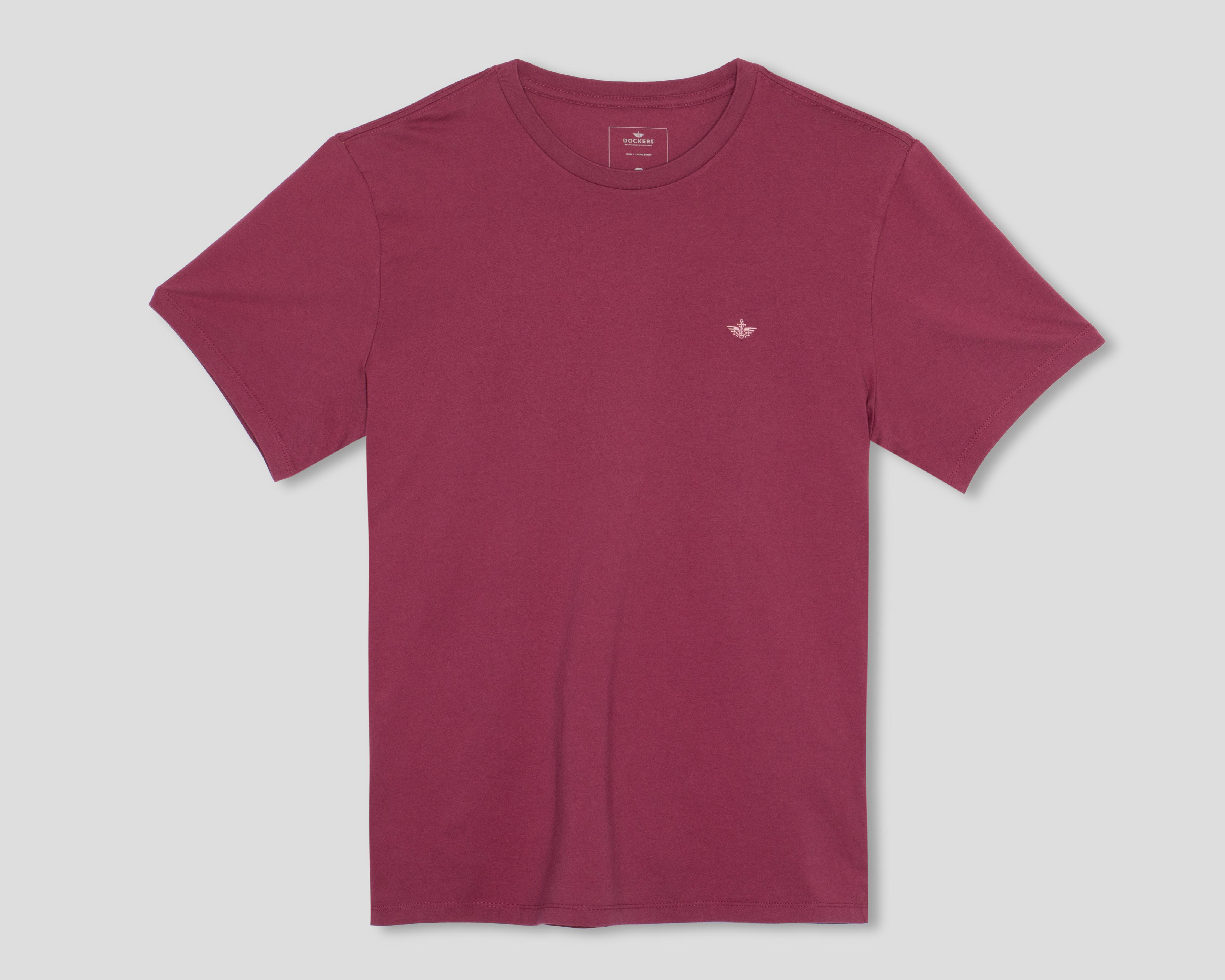 Foto 2 pulgar | Playera de Cuello Redondo Rosa Dockers para Hombre