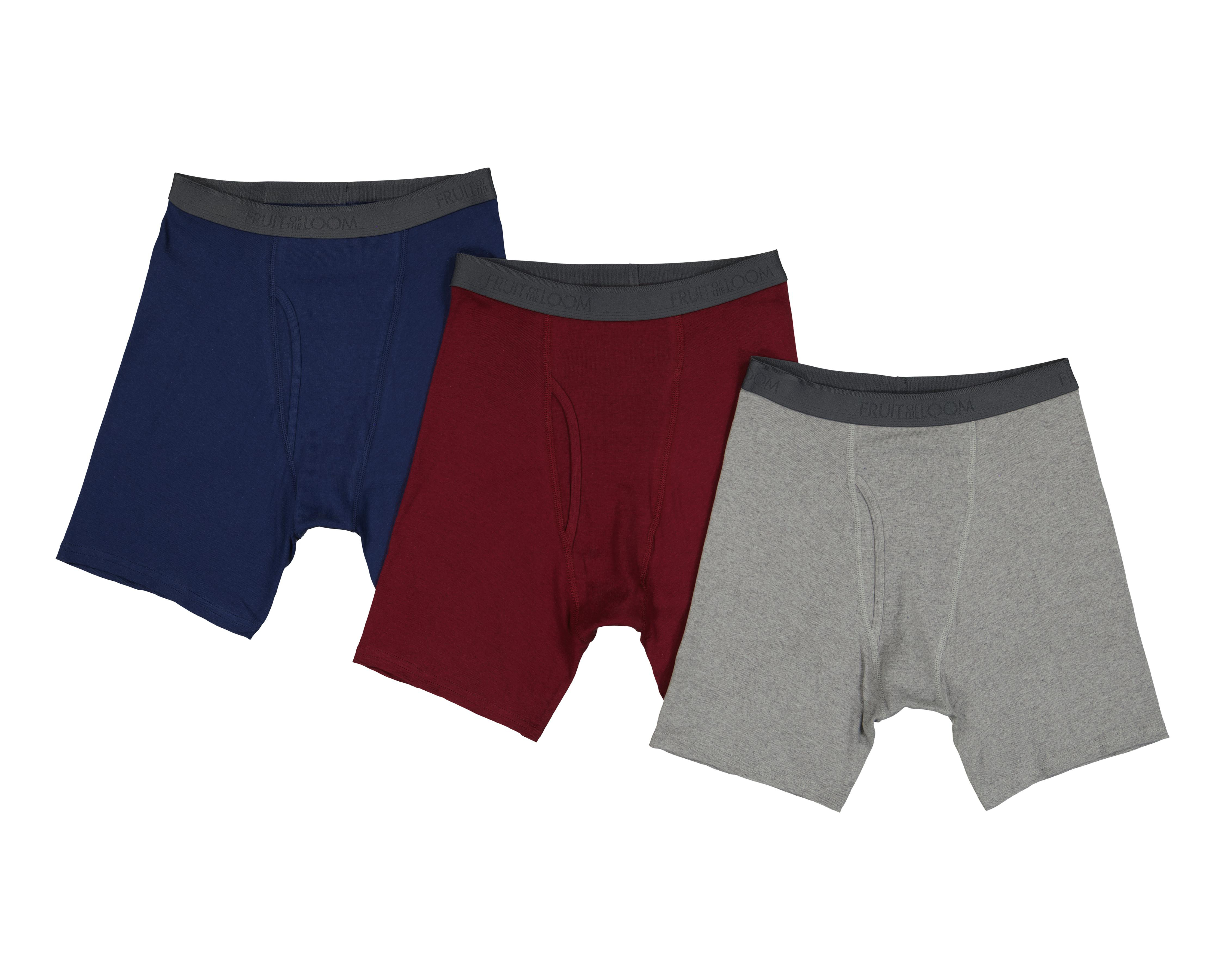 Bóxer Largo Fruit Of The Loom para Hombre 3 Piezas