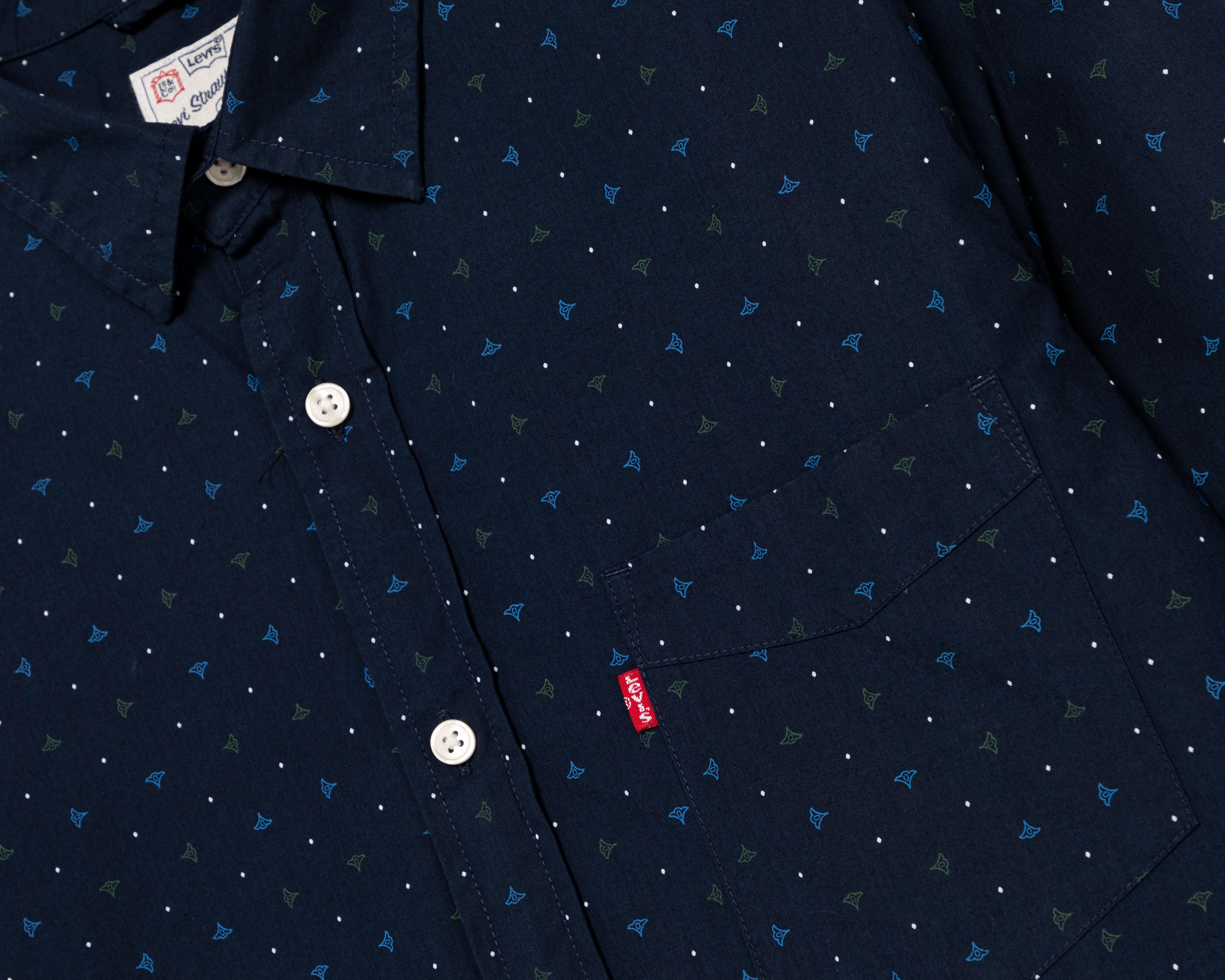 Foto 3 | Camisa Casual de Algodón Levi's Regular con Miniprint