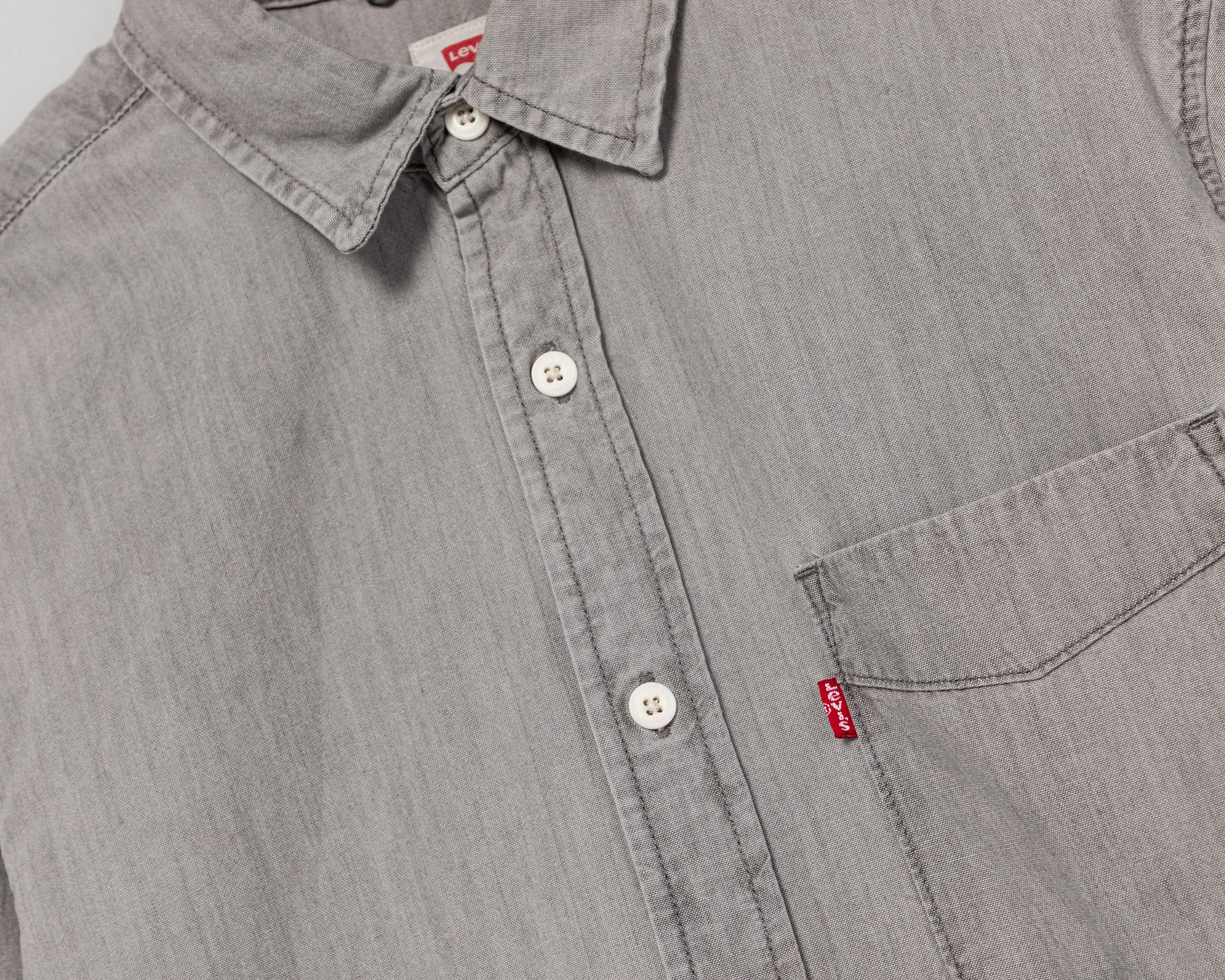 Foto 3 | Camisa Casual de Algodón Levi's Regular Lisa