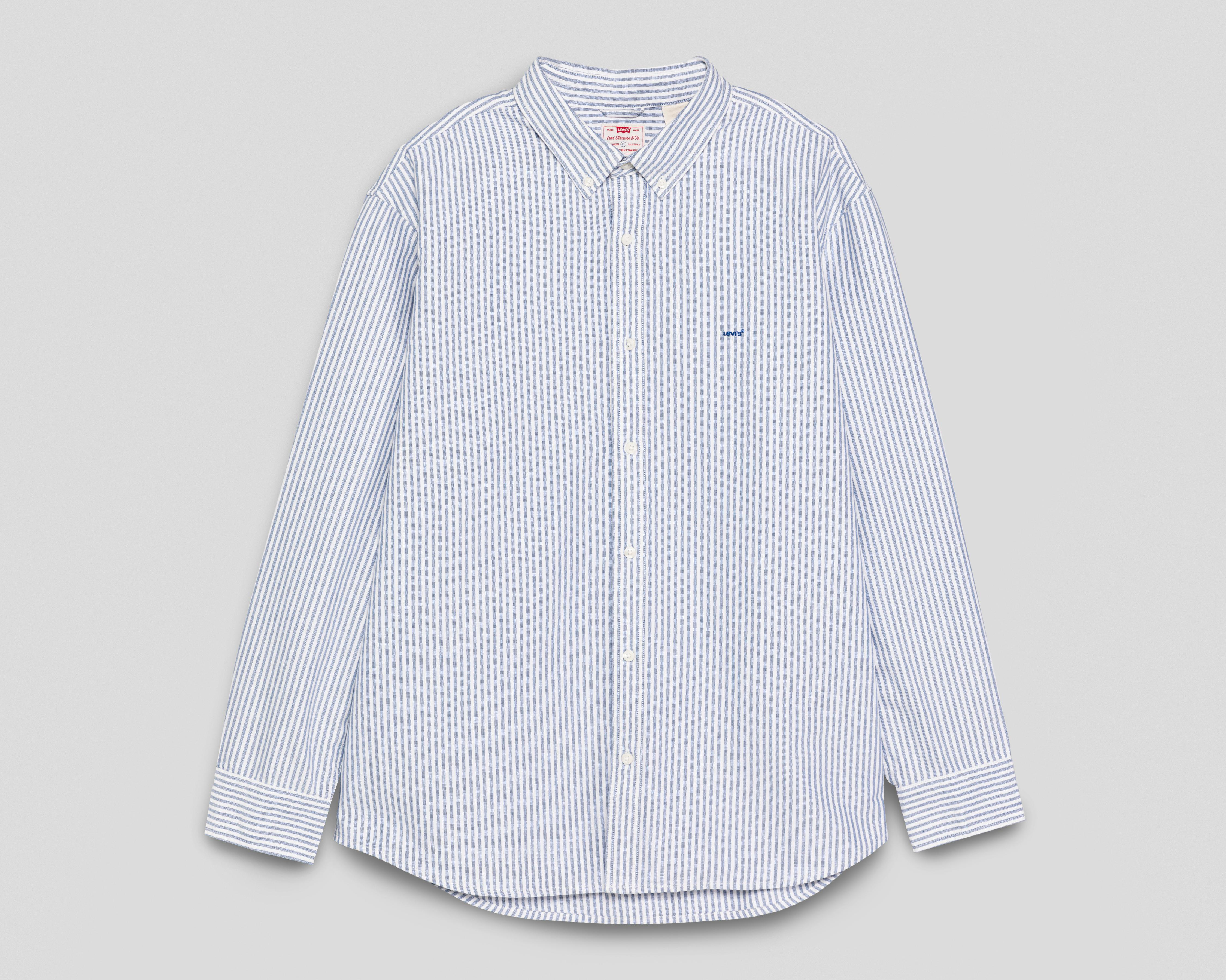 Foto 1 | Camisa Casual de Algodón Levi's Relaxed Fit a Rayas