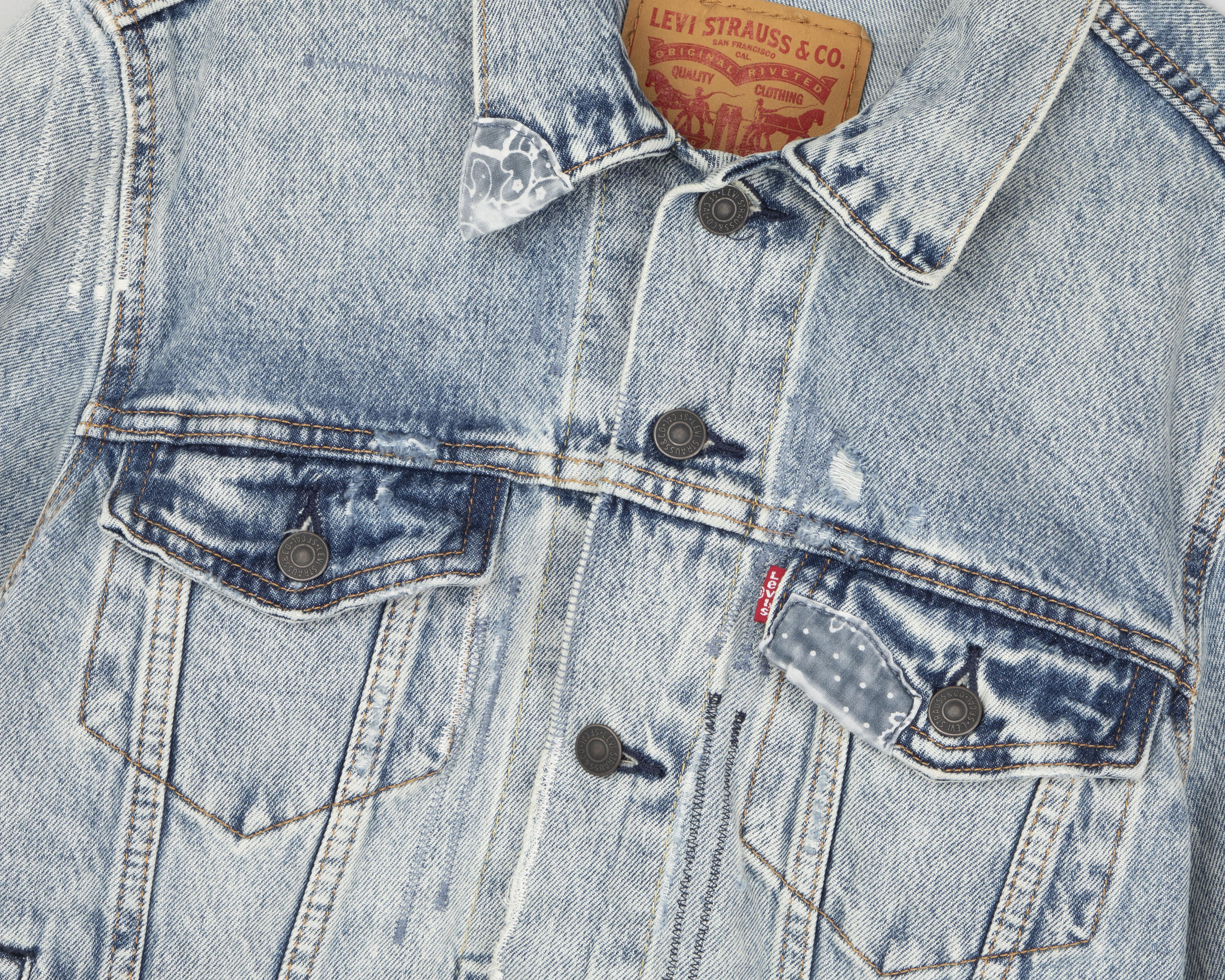 Foto 3 | Chamarra Levi's Trucker de Mezclilla