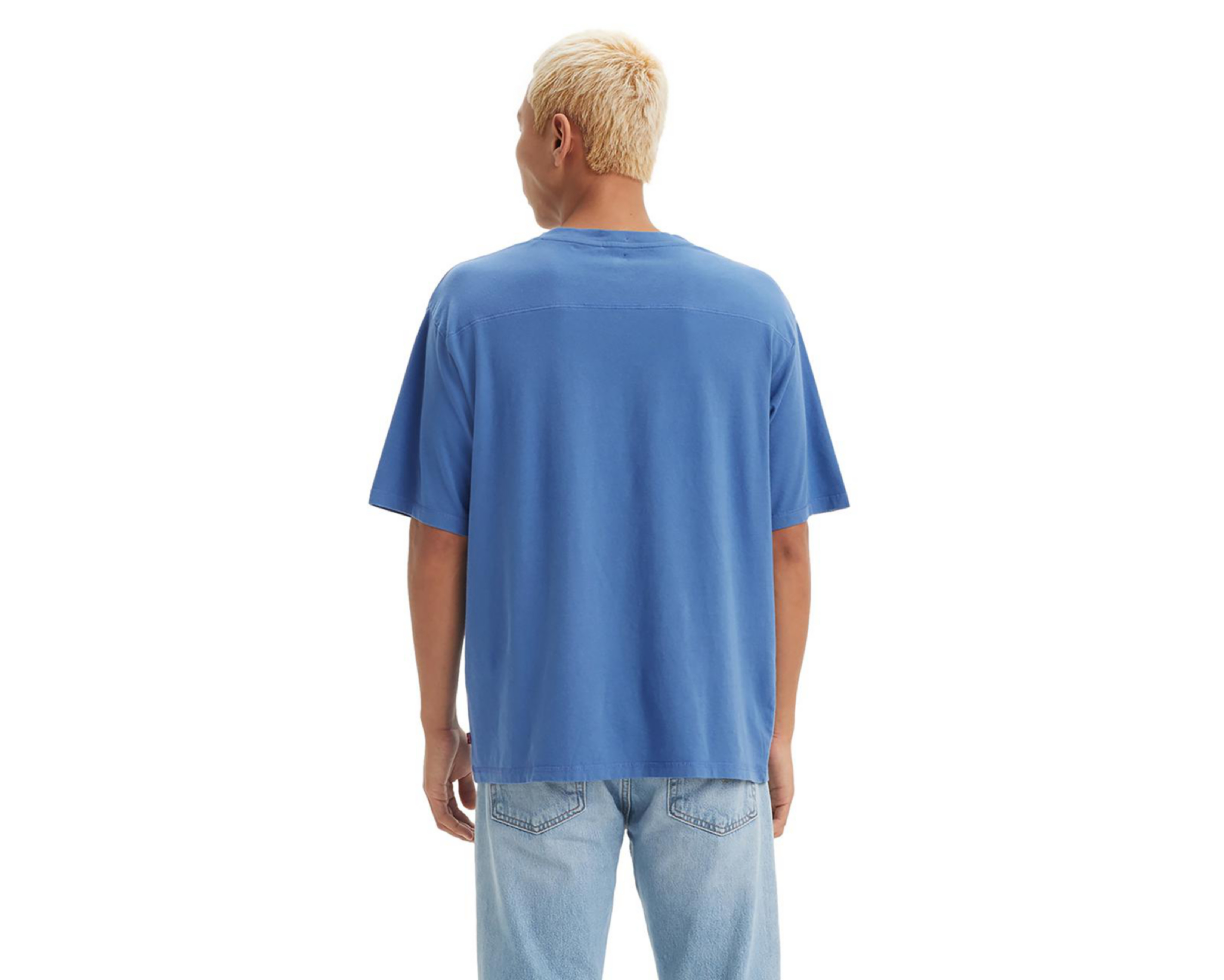 Foto 3 pulgar | Playera Casual Levi's Azul Cuello Redondo para Hombre