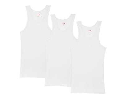 Foto 1 | Camiseta Interior Cuello Redondo Lucky Star para Hombre 3 Piezas