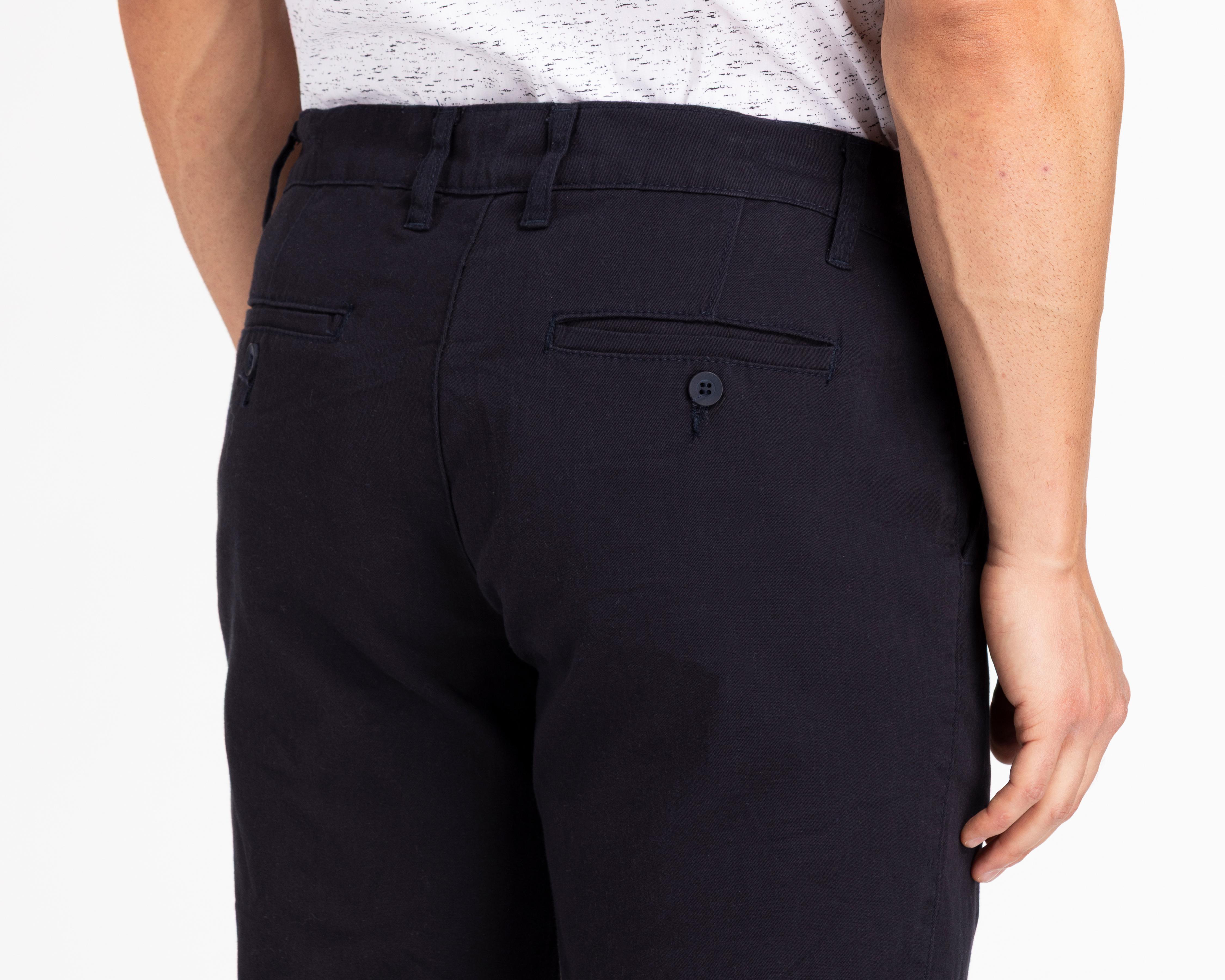 Foto 6 pulgar | Pantalón Chino Refill Azul Marino para Hombre