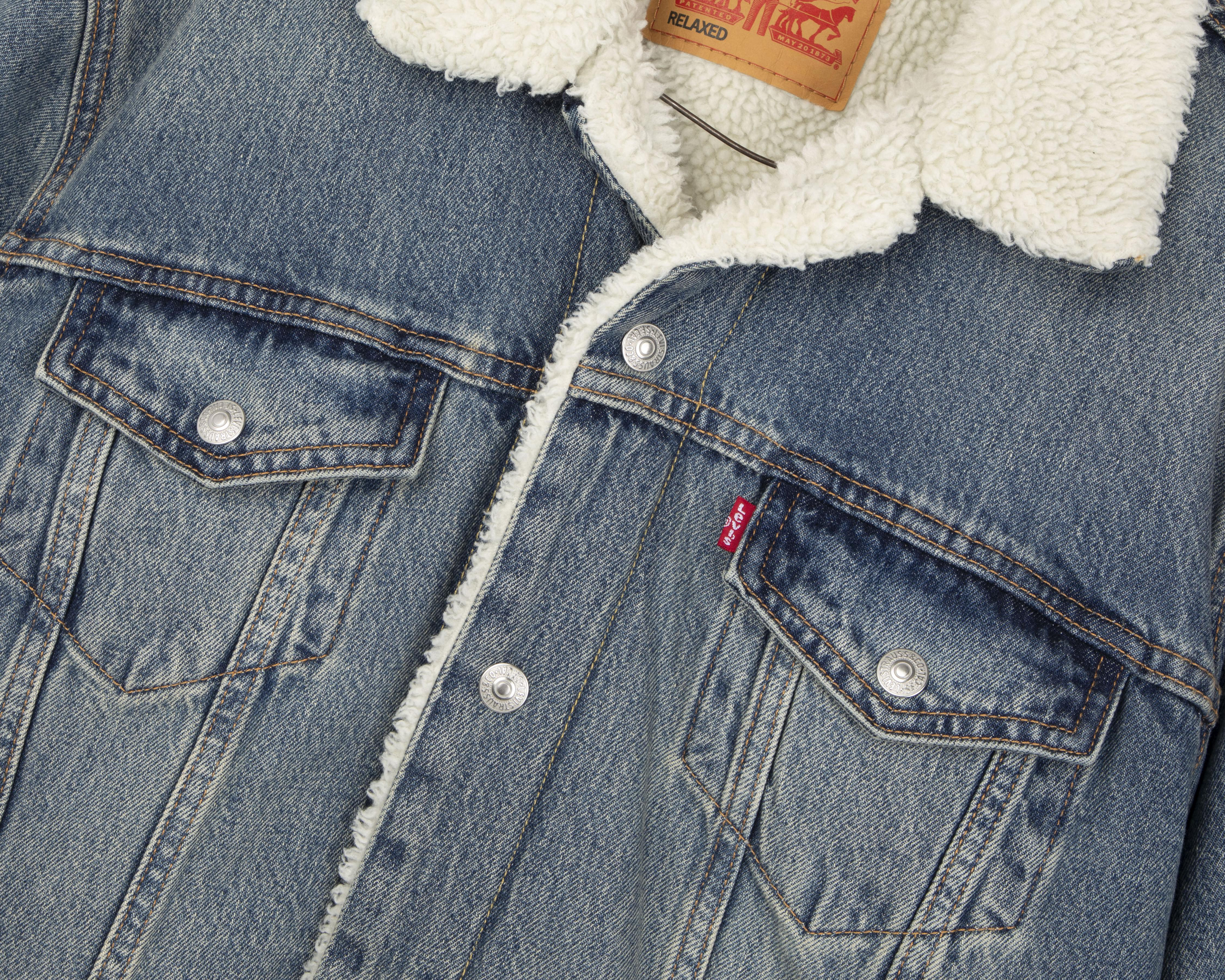 Foto 3 | Chamarra Levi's Trucker de Mezclilla