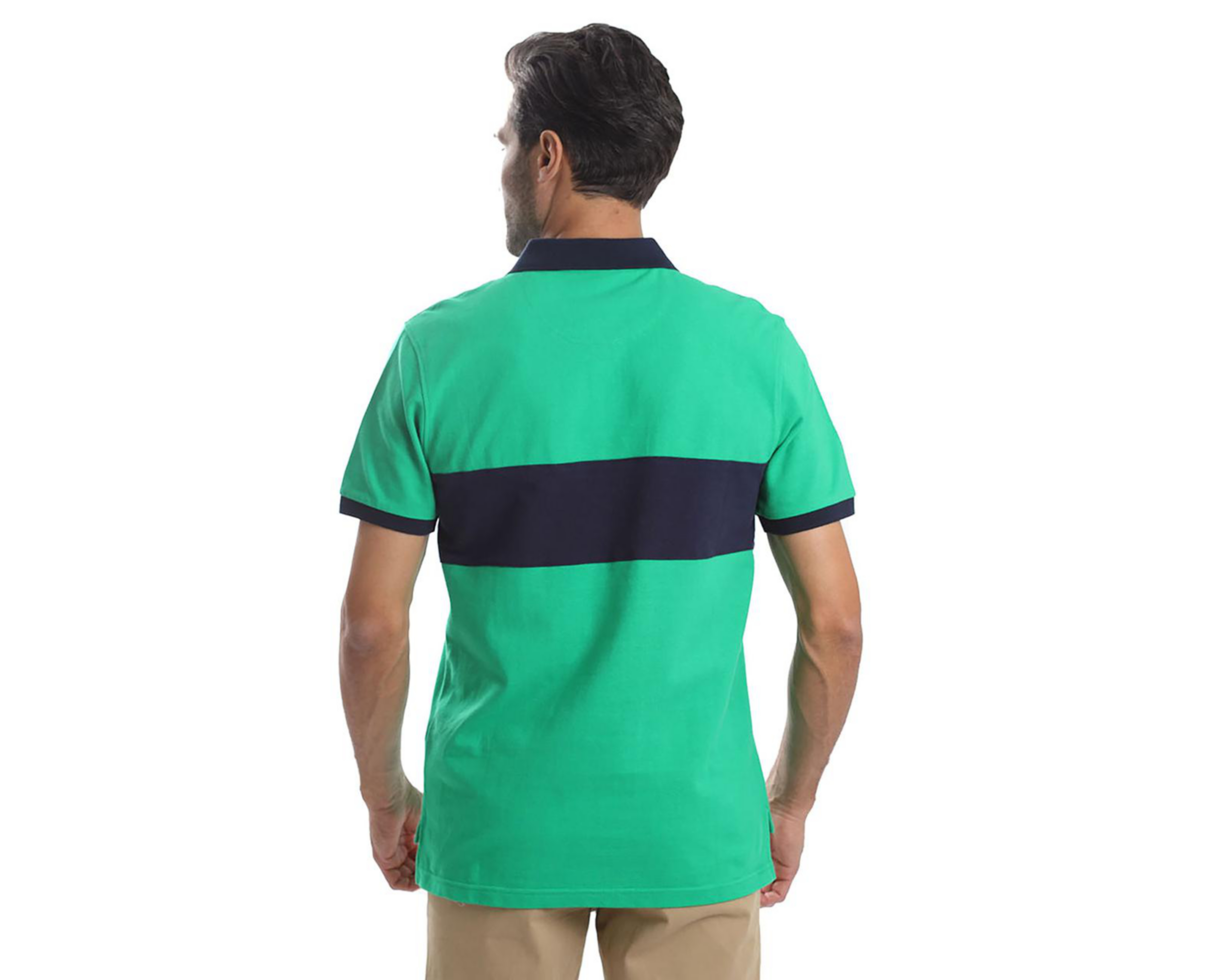 Foto 4 pulgar | Playera Polo Chaps Manga Corta Verde para Hombre
