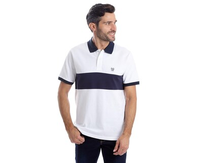 Foto 1 | Playera Polo Chaps Blanca para Hombre