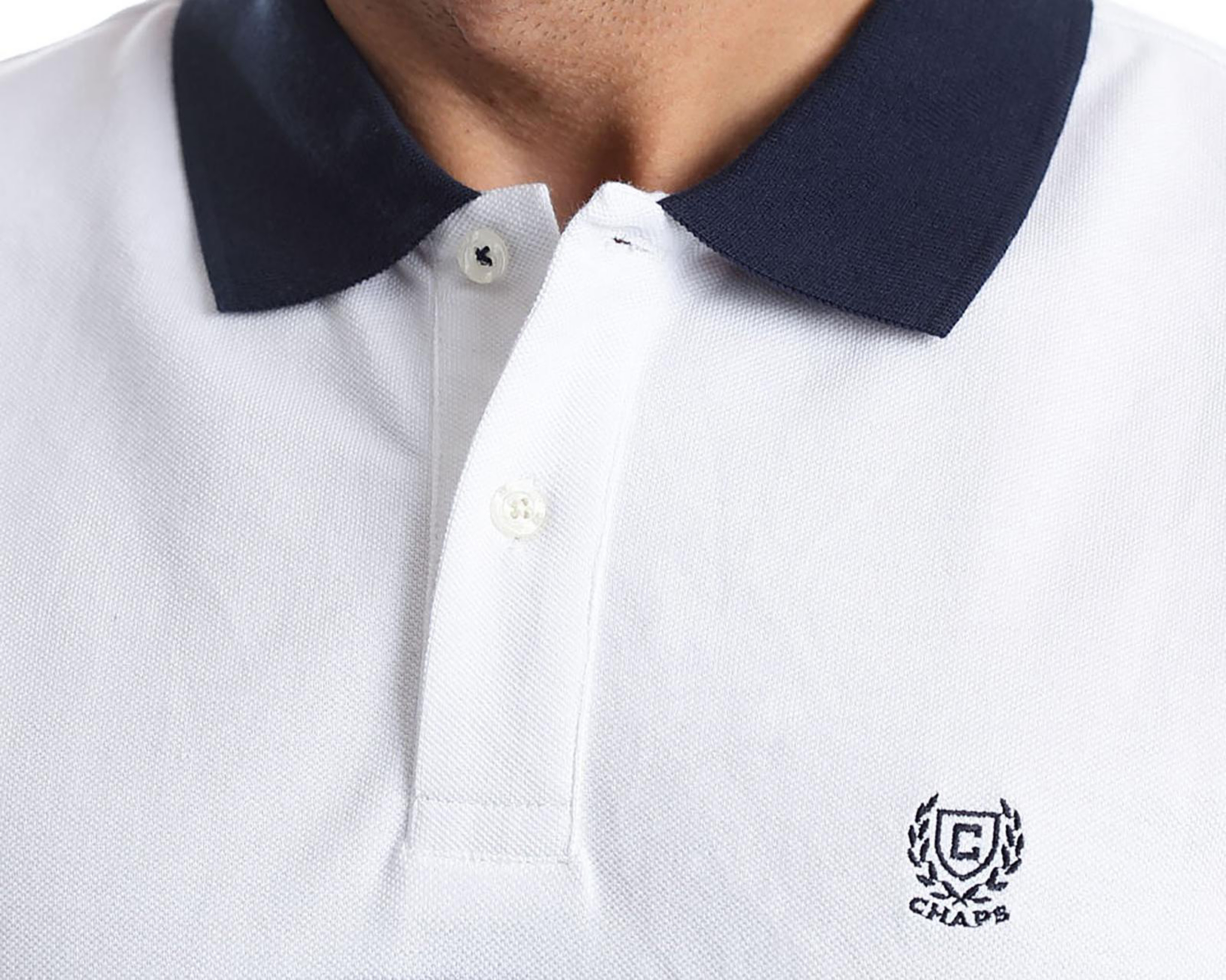 Foto 5 pulgar | Playera Polo Chaps Blanca para Hombre