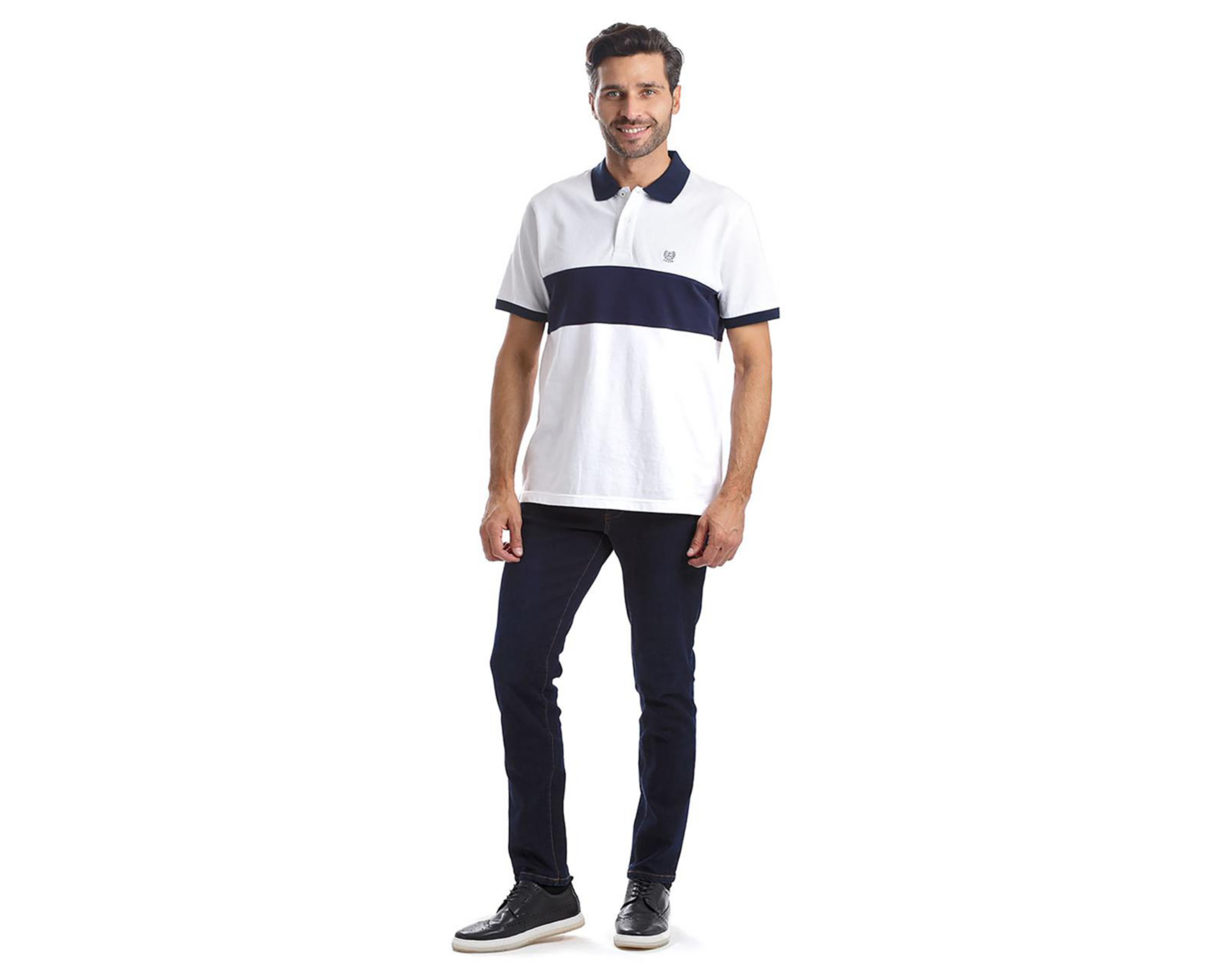 Foto 6 pulgar | Playera Polo Chaps Blanca para Hombre