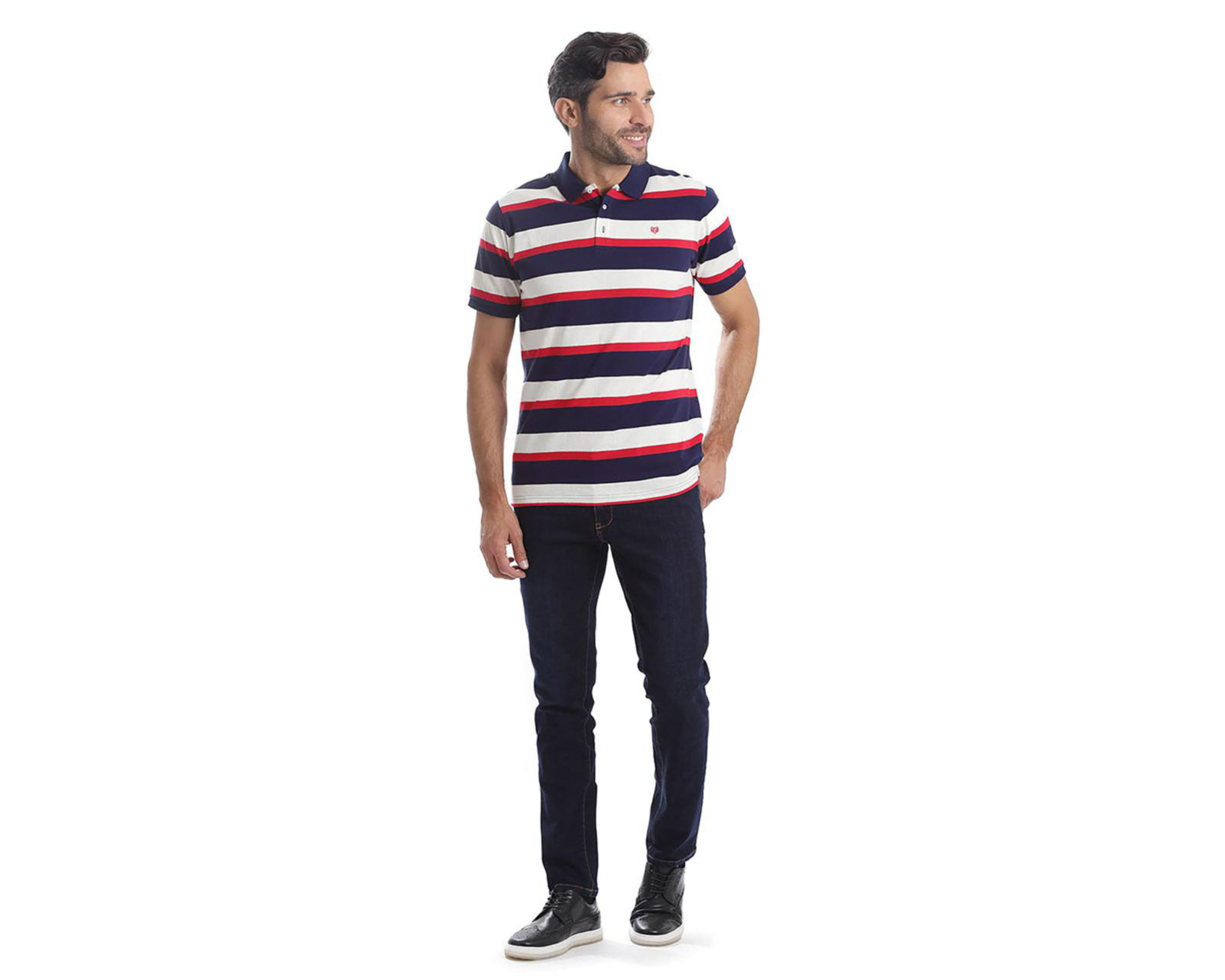 Foto 6 pulgar | Playera Polo Chaps Multicolor para Hombre