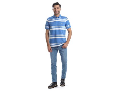 Foto 5 | Playera Polo Chaps Azul para Hombre