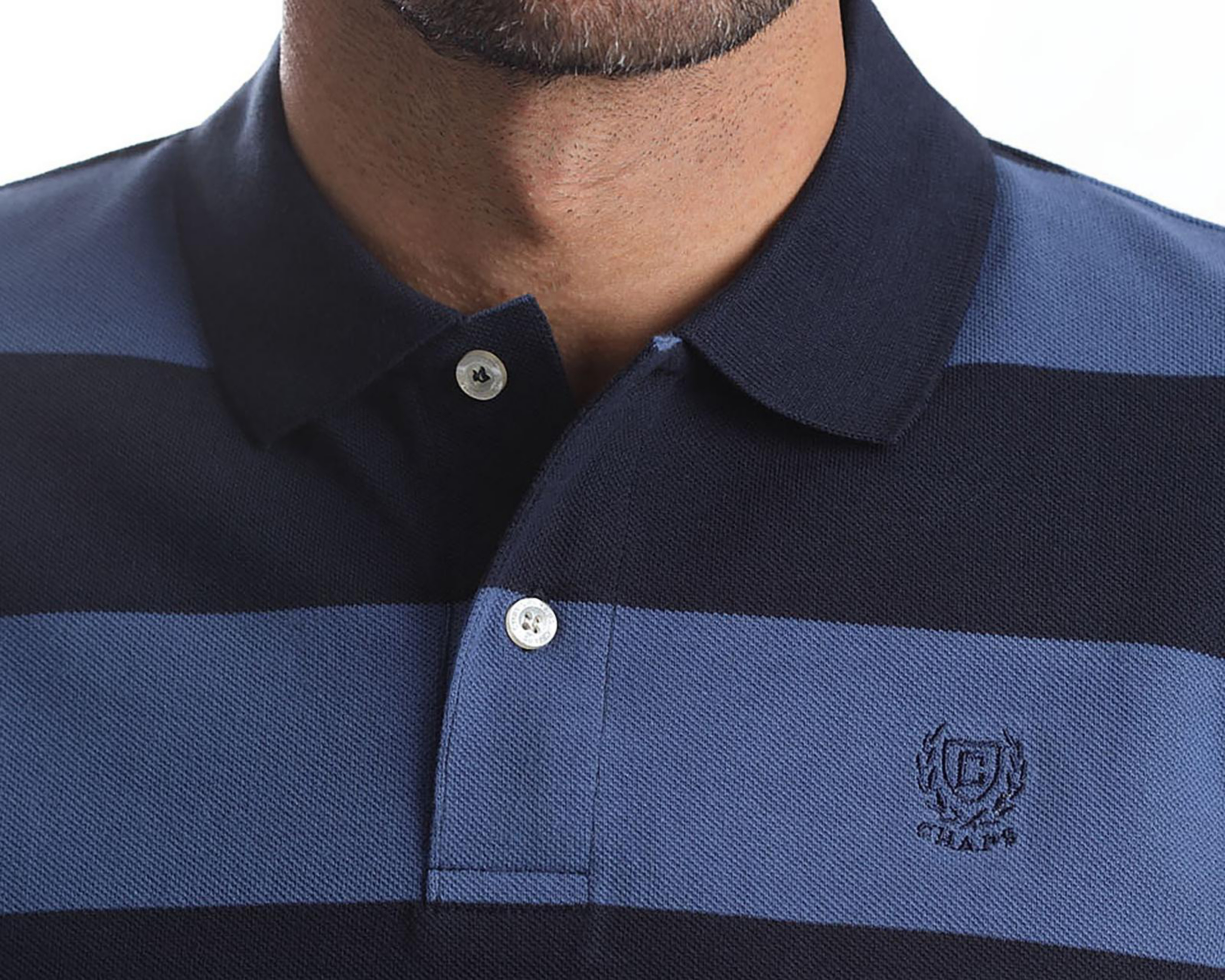 Foto 5 pulgar | Playera Polo Chaps Azul para Hombre