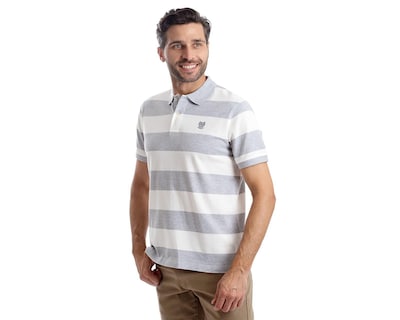Foto 2 | Playera Polo Chaps Gris para Hombre
