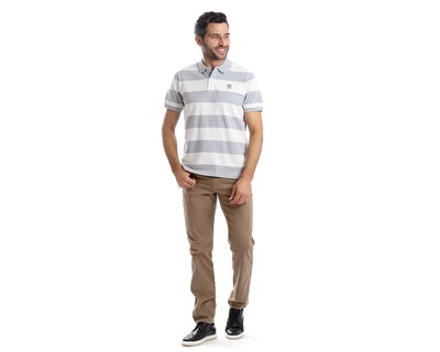 Foto 5 | Playera Polo Chaps Gris para Hombre