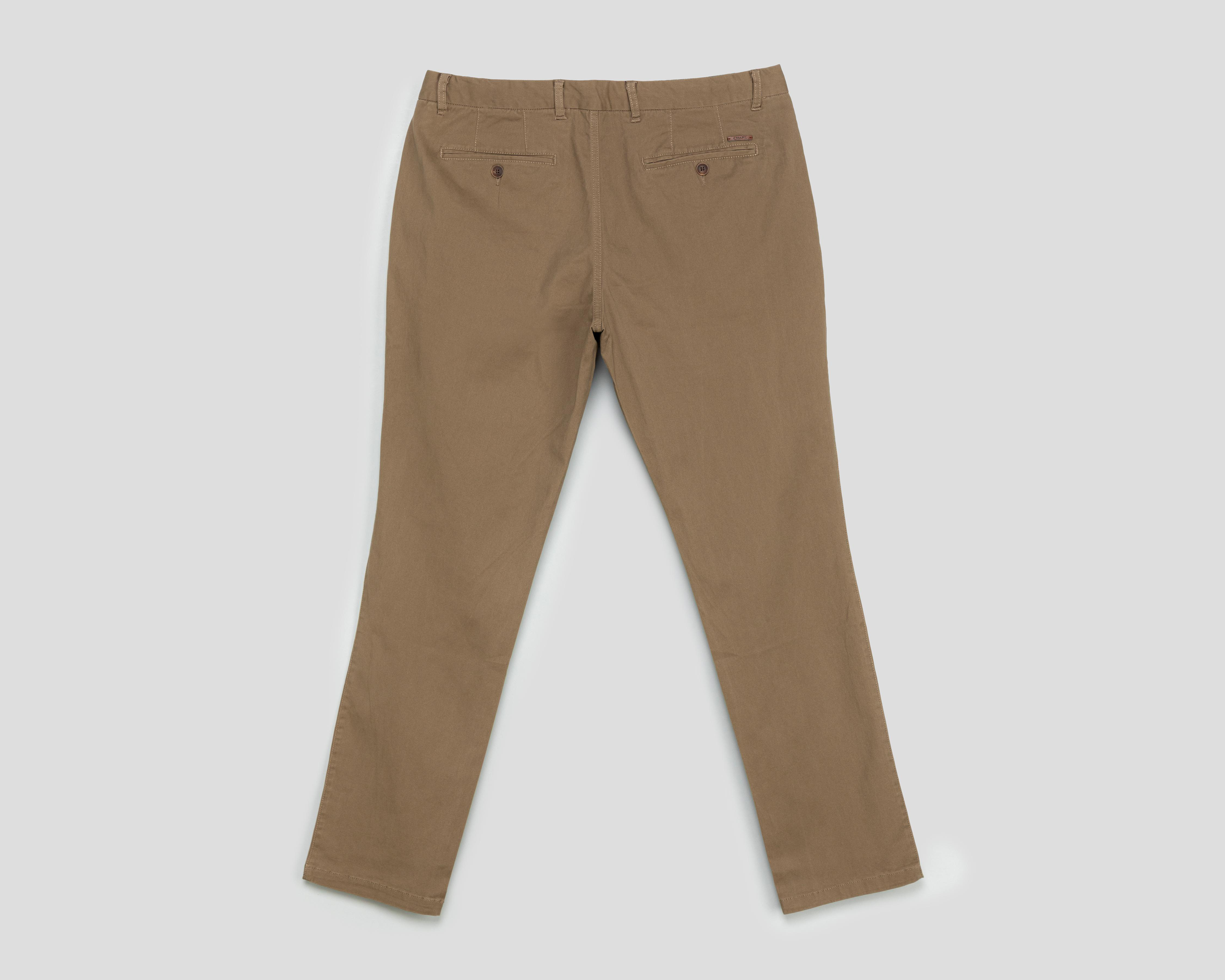 Foto 3 pulgar | Pantalón Chino Chaps Café para Hombre